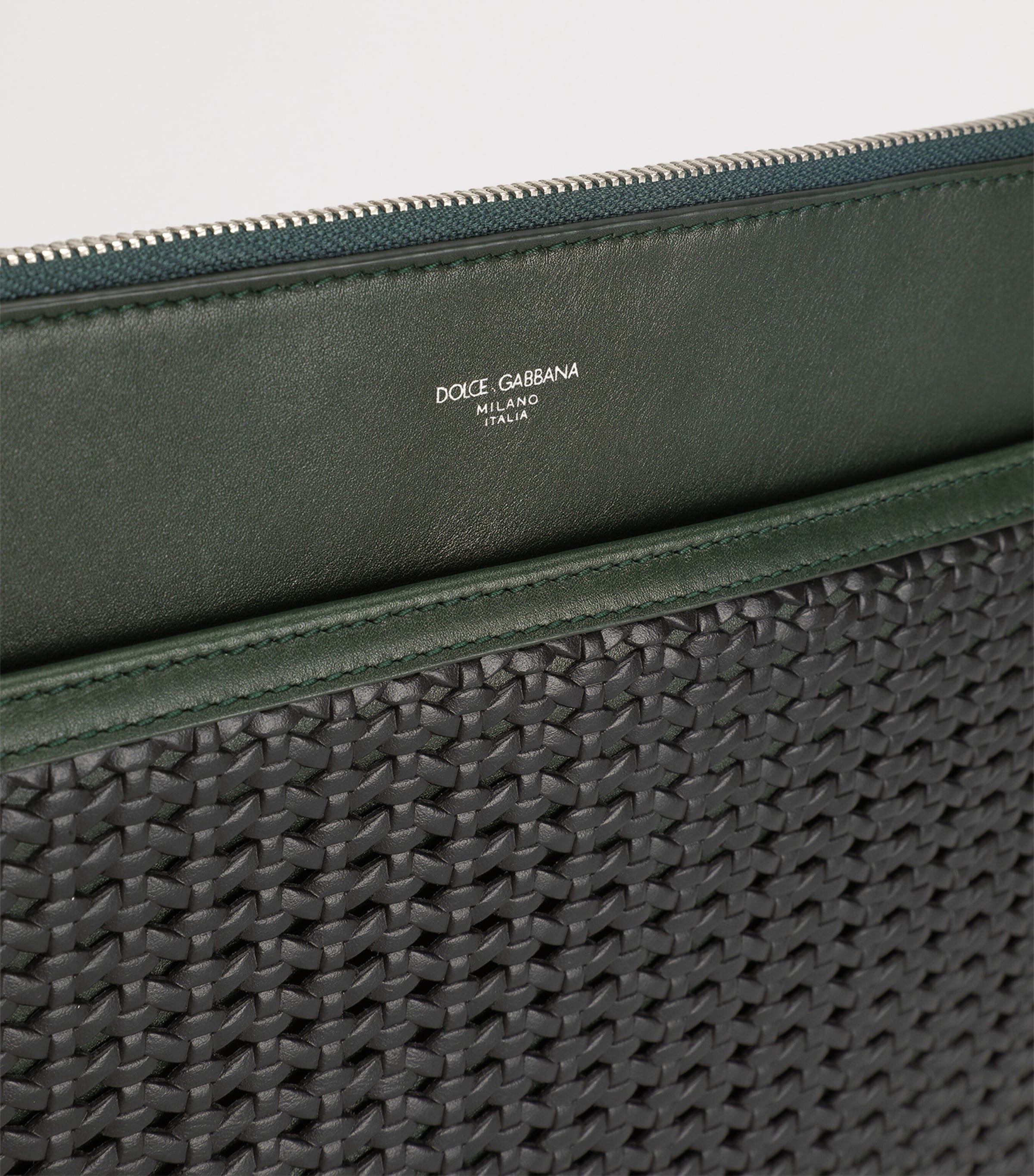 Canvas-Calfskin Plongé Toiletry Bag 89868-MULTI Image 6