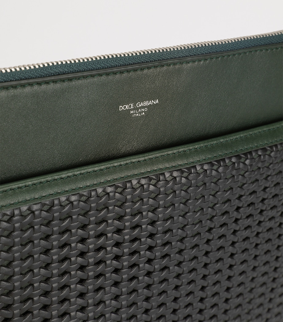 Canvas-Calfskin Plongé Toiletry Bag 89868-MULTI Image 6