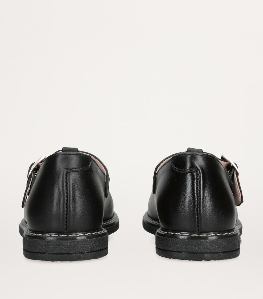 papouelli Leather Martha Shoes Black Image 2