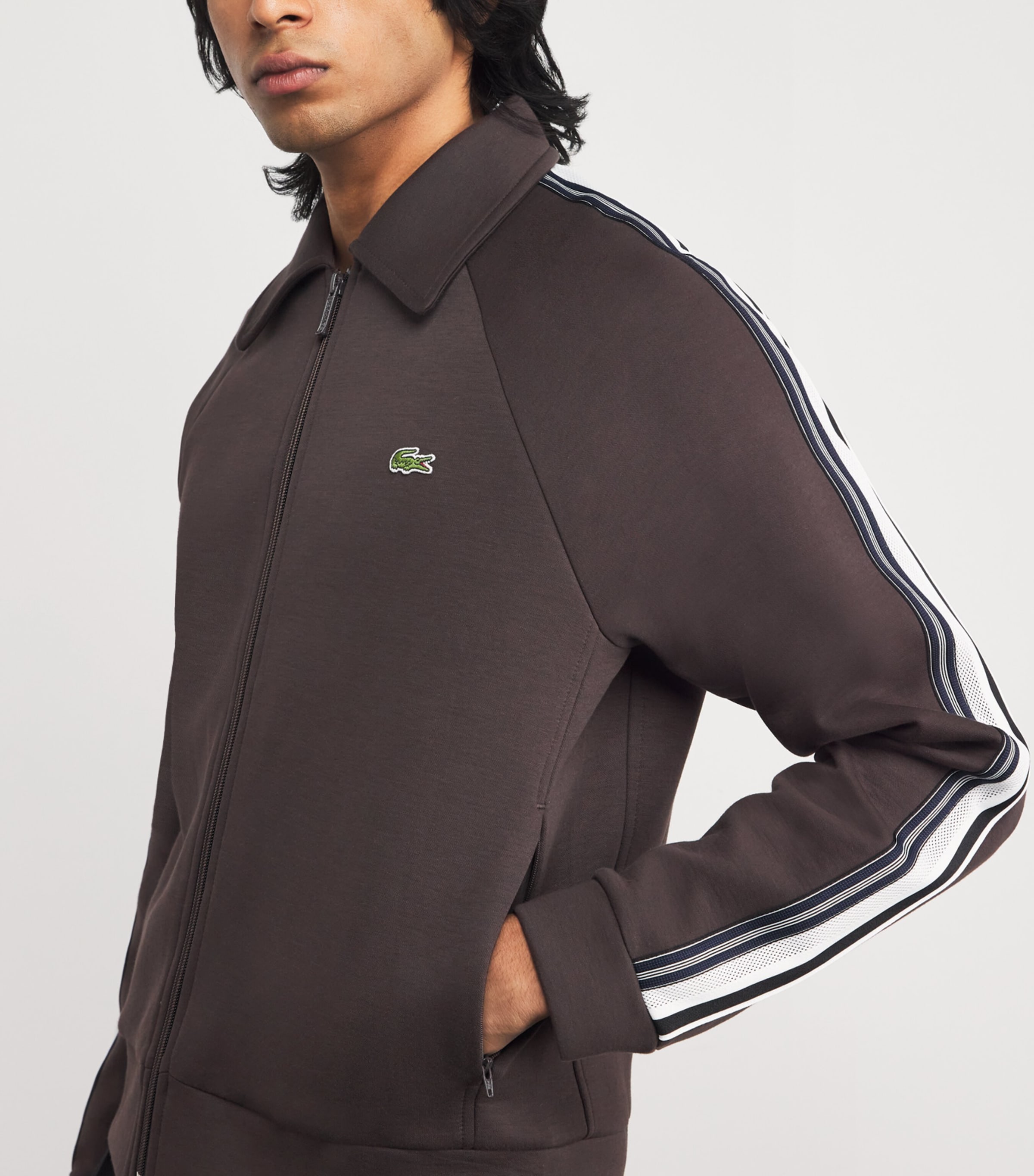 Cotton-Blend Track Jacket BROWN Image 6