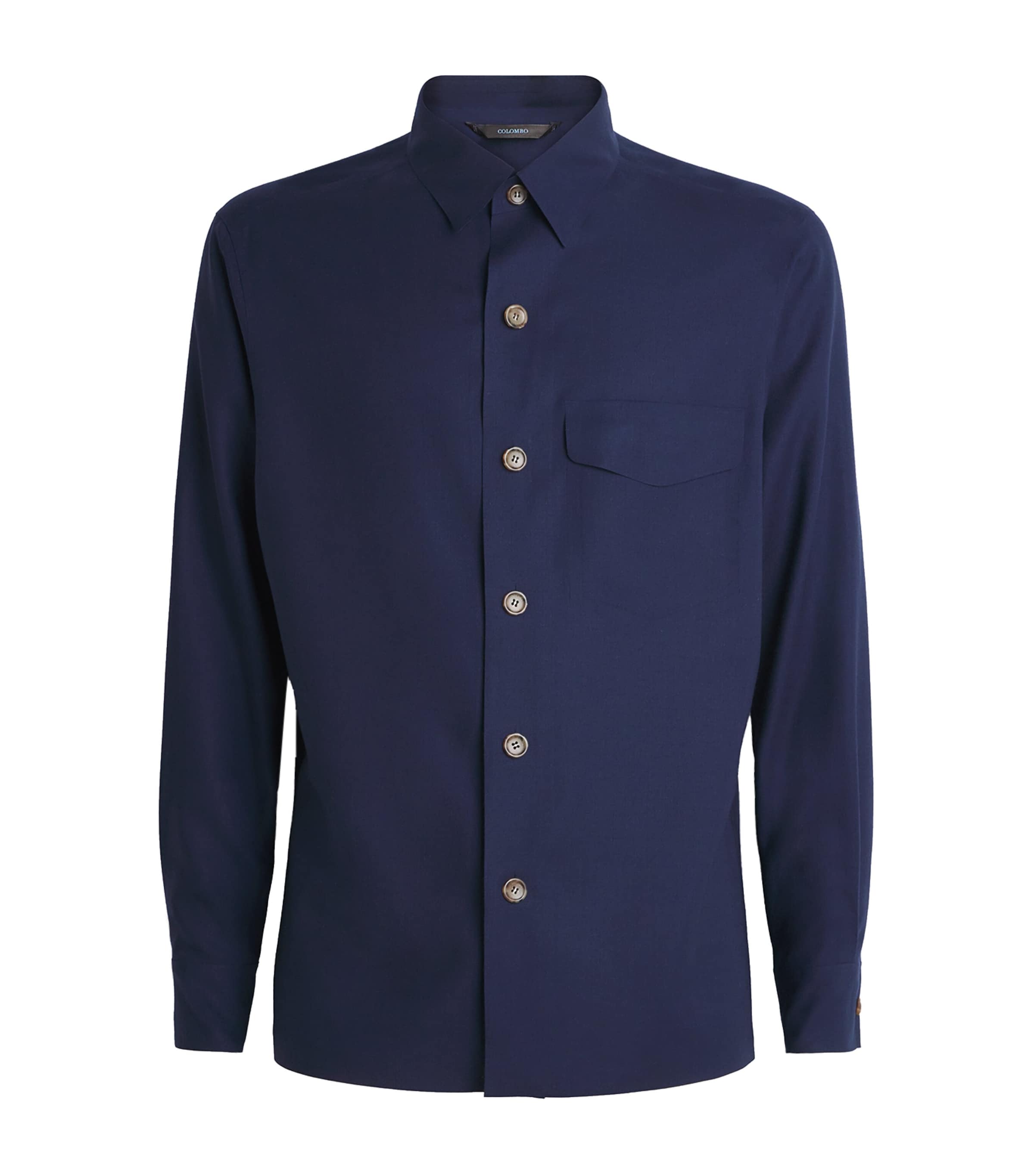 Cashmere Shirt 46237 DARK BLUE Image 1