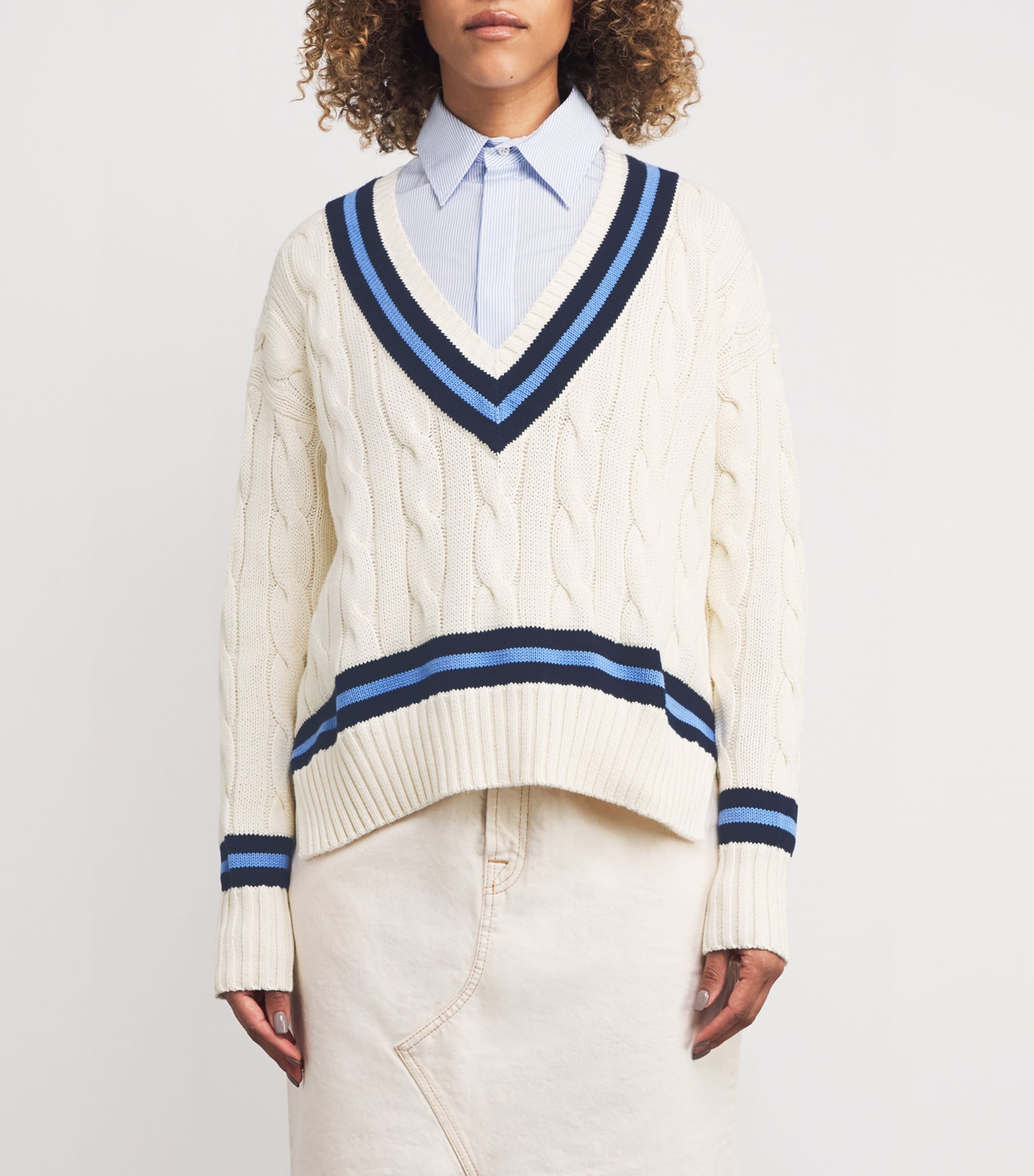 Cable-Knit Cricket Sweater NATURAL Image 3