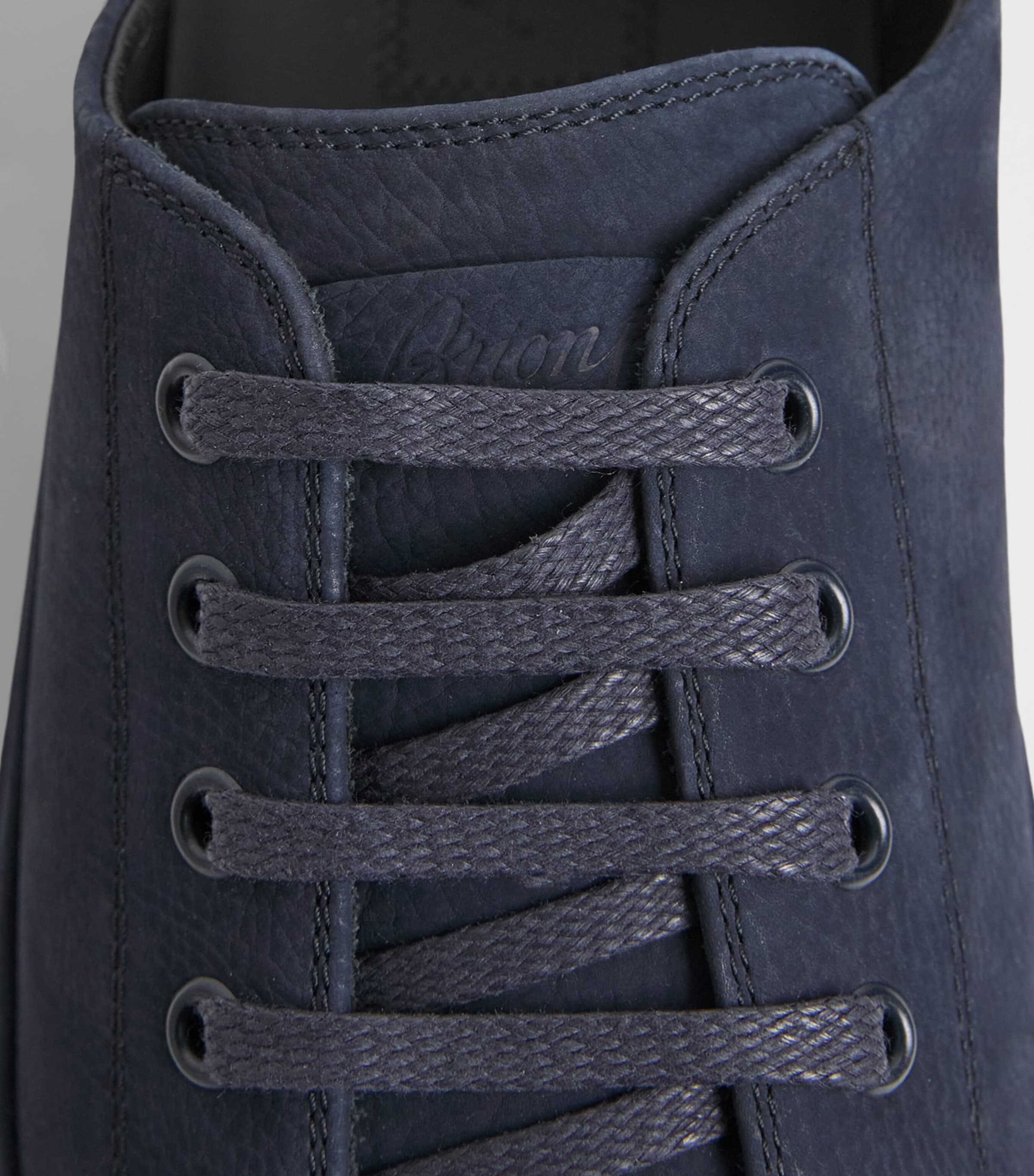 Brioni Nubuck Leather Stitch’n Turn Sneakers Image 7