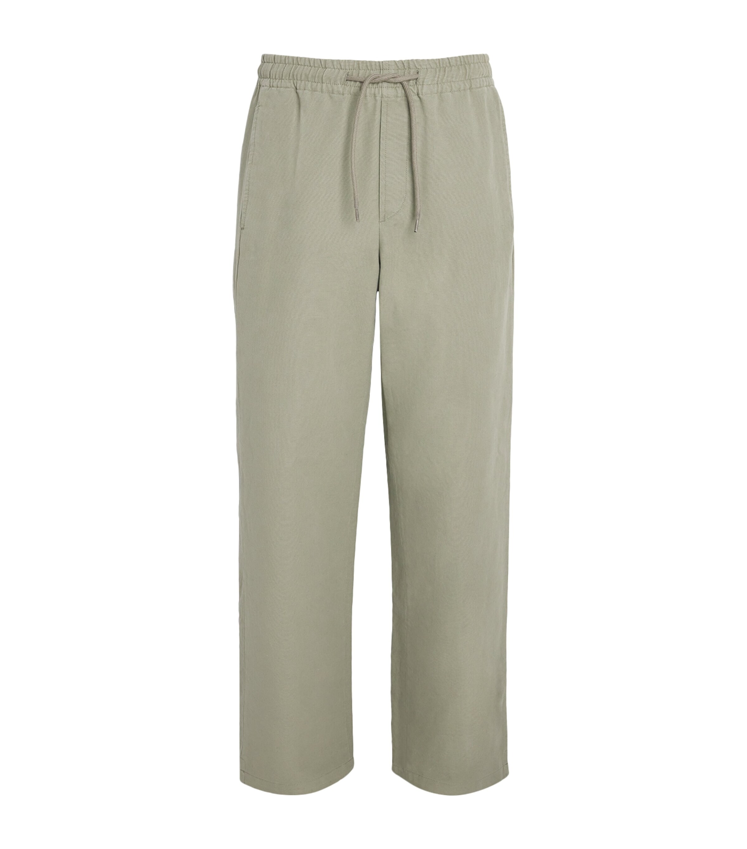 Cotton Drawstring Vincent Trousers KAE GRAY GREEN Image 1