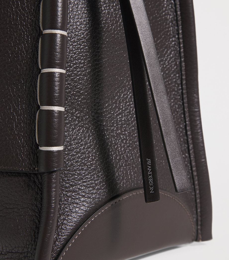 Leather Loafer Messenger Bag CHOCOLATE BROWN Image 7