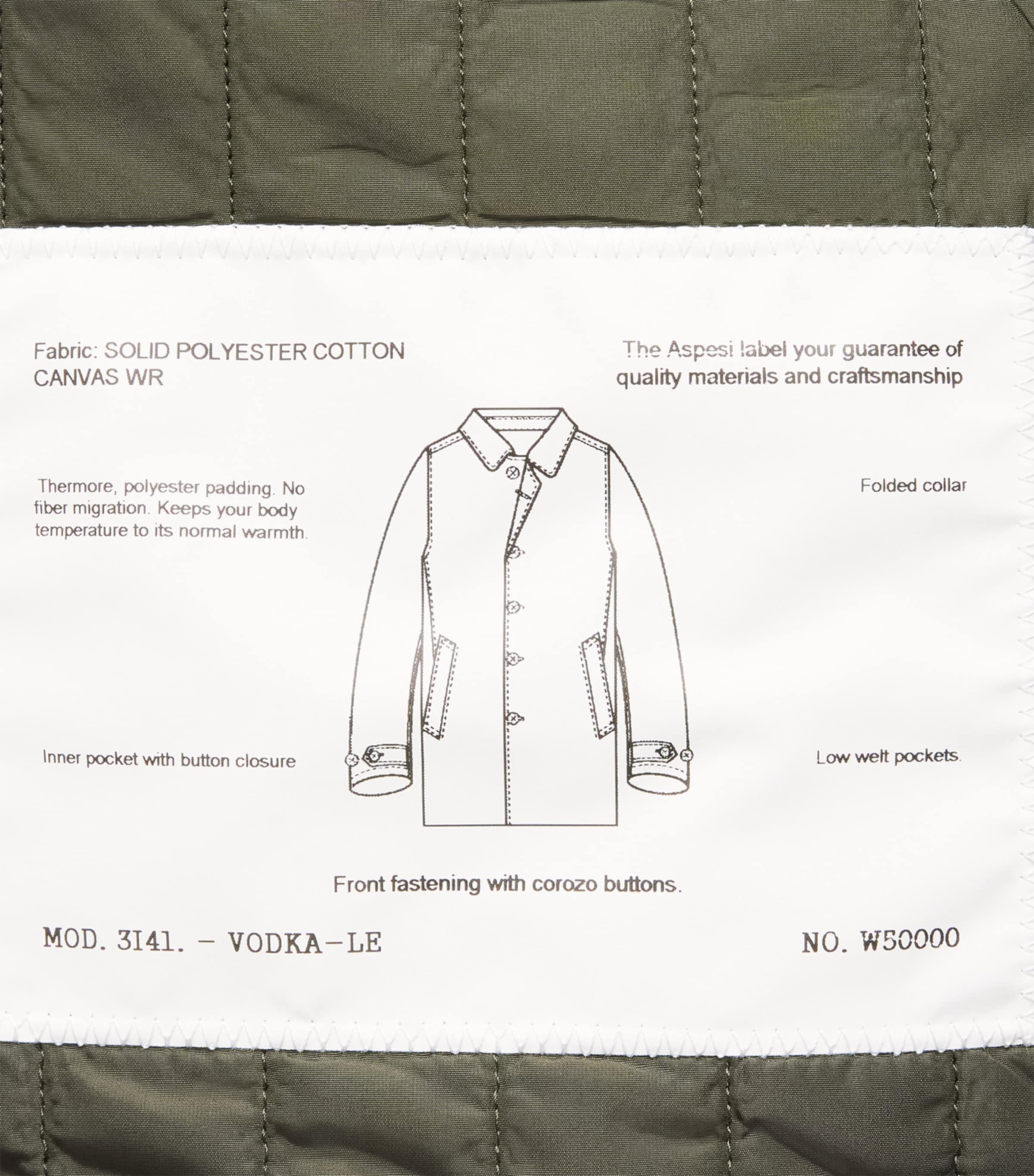 Cotton-Blend Down Overcoat 50045 - SABBIA Image 5