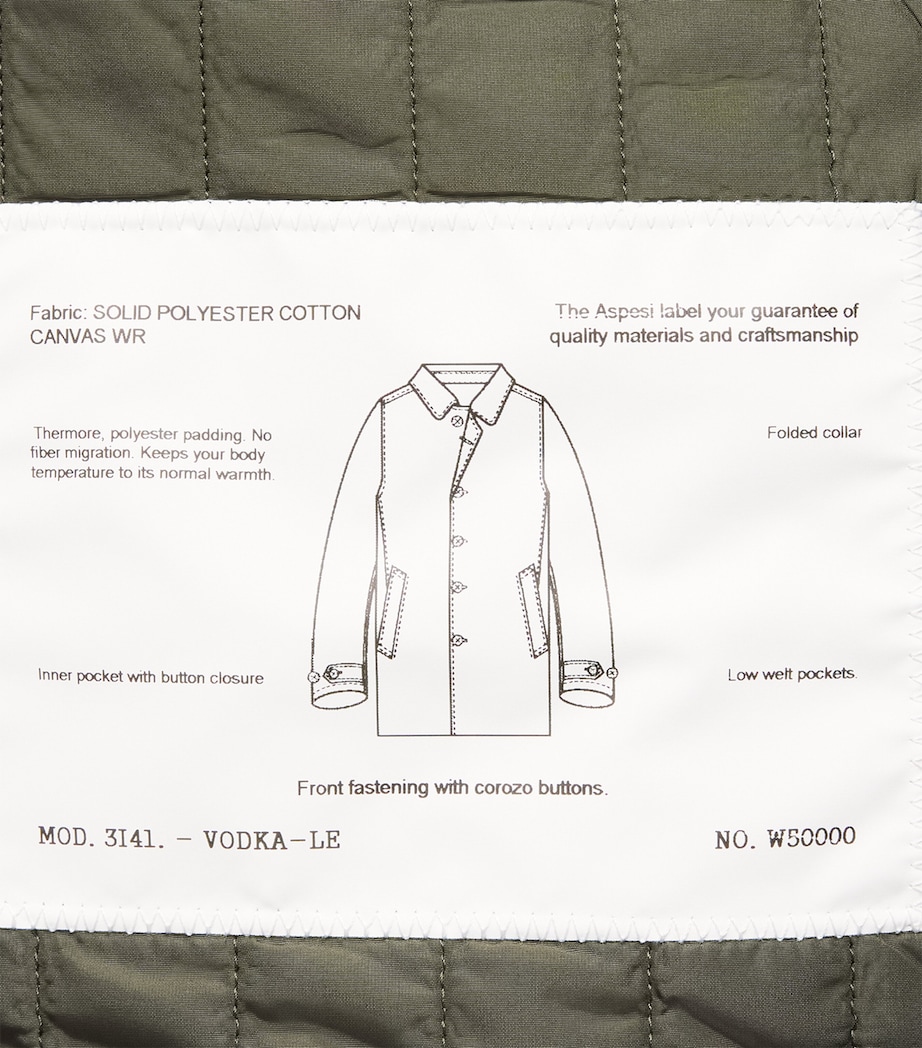 Cotton-Blend Down Overcoat 50045 - SABBIA Image 5