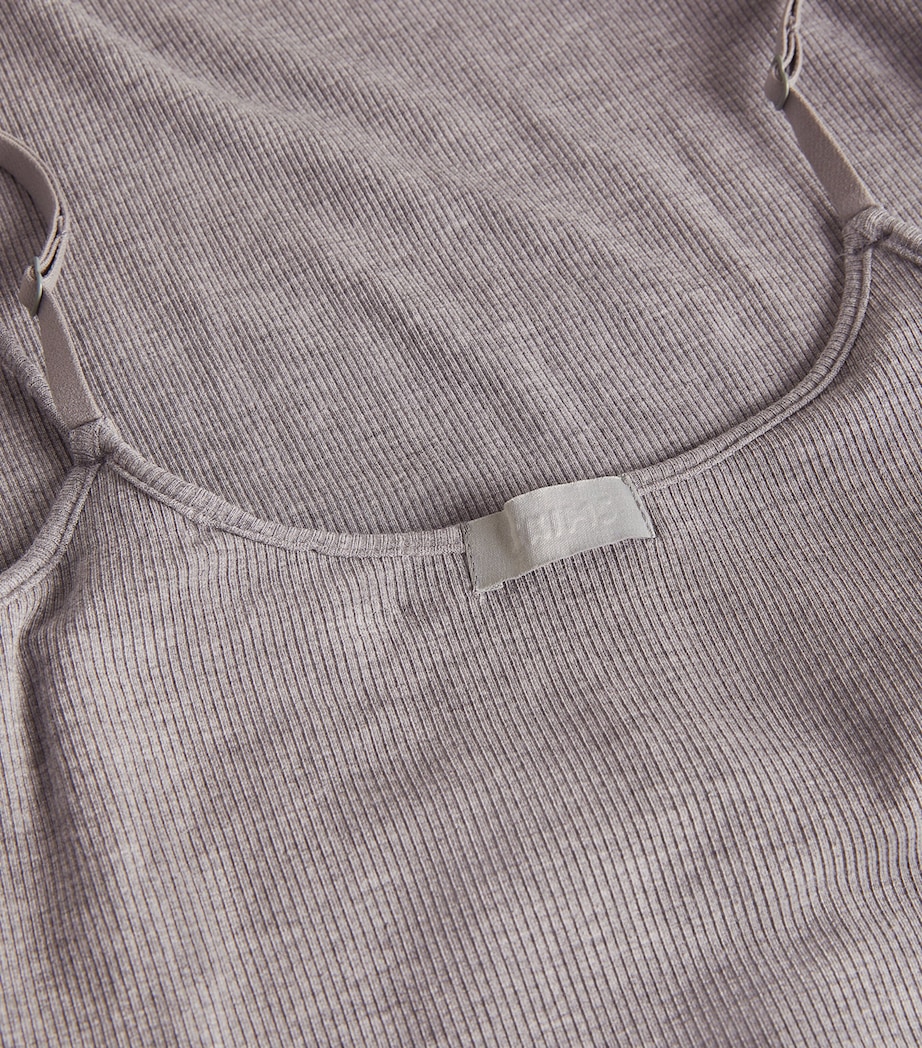 Soft Lounge Long Slip Dress HEATHER GREY Image 5