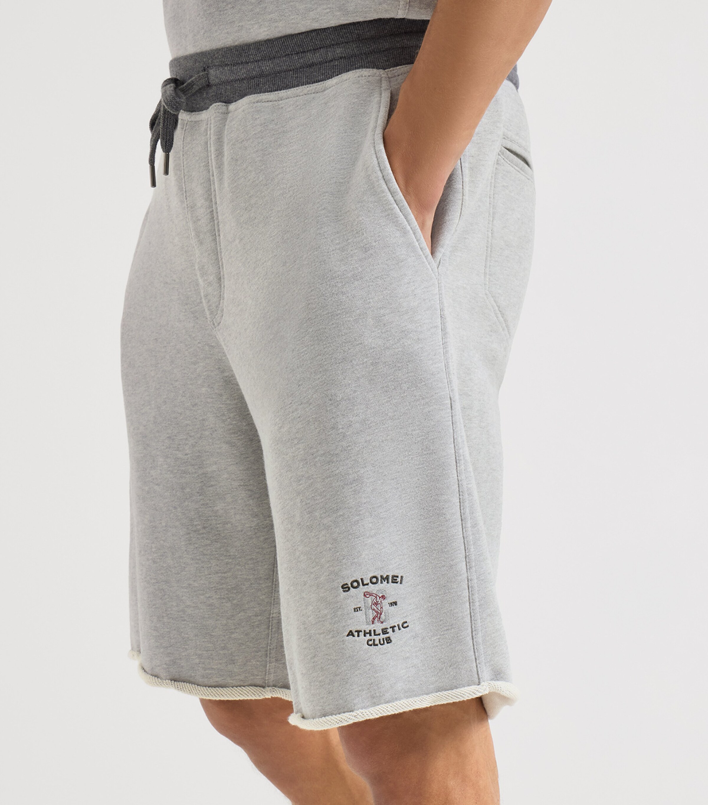 Brunello Cucinelli Mens Cotton Track Bermuda Shorts Image 6