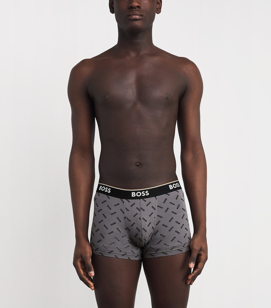 Cotton-Stretch Power Trunks (Pack of 3) OPEN GREY060 Image 2