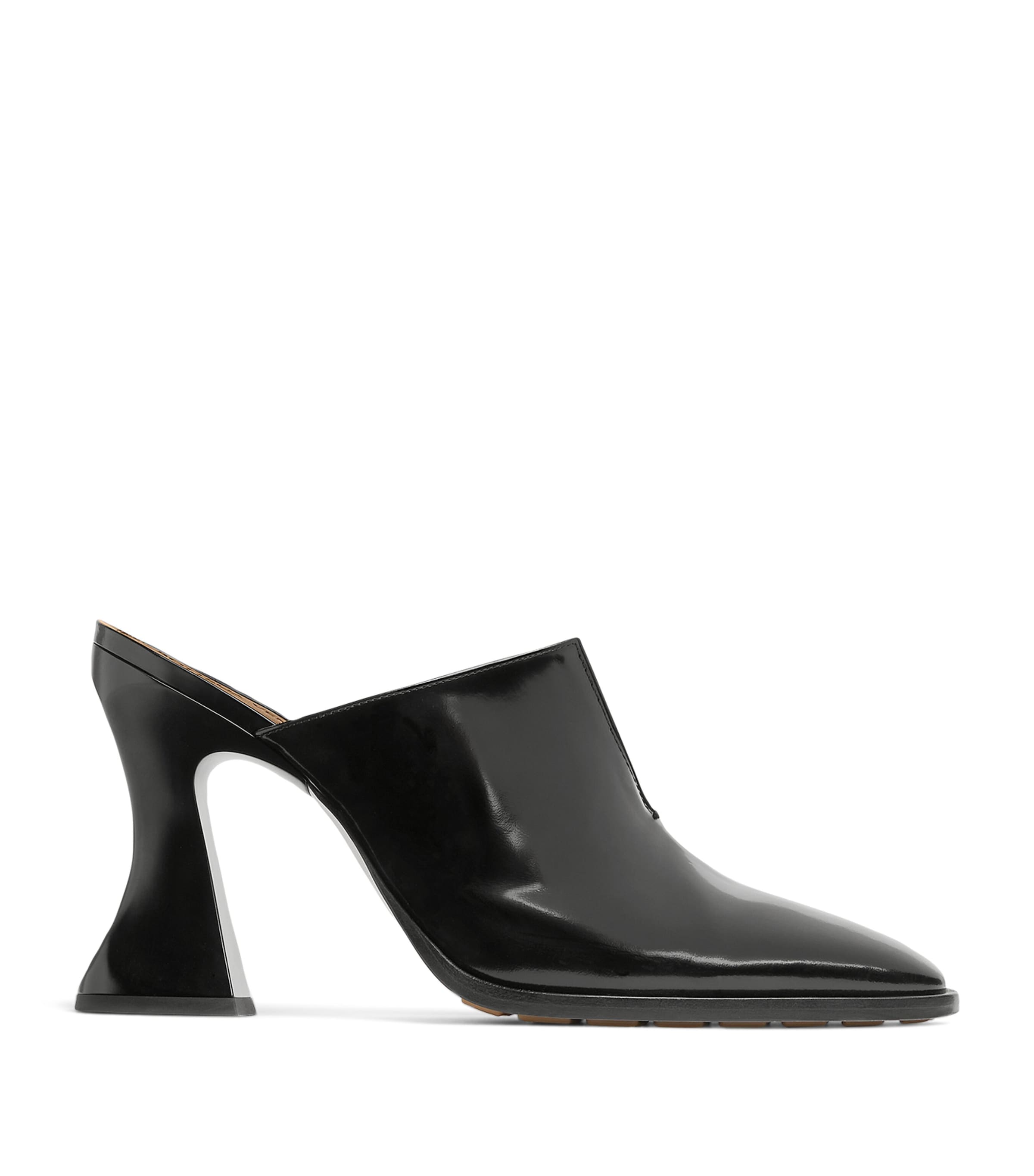 Shop Bottega Veneta Leather Cha-cha Heeled Pumps 100 In Black