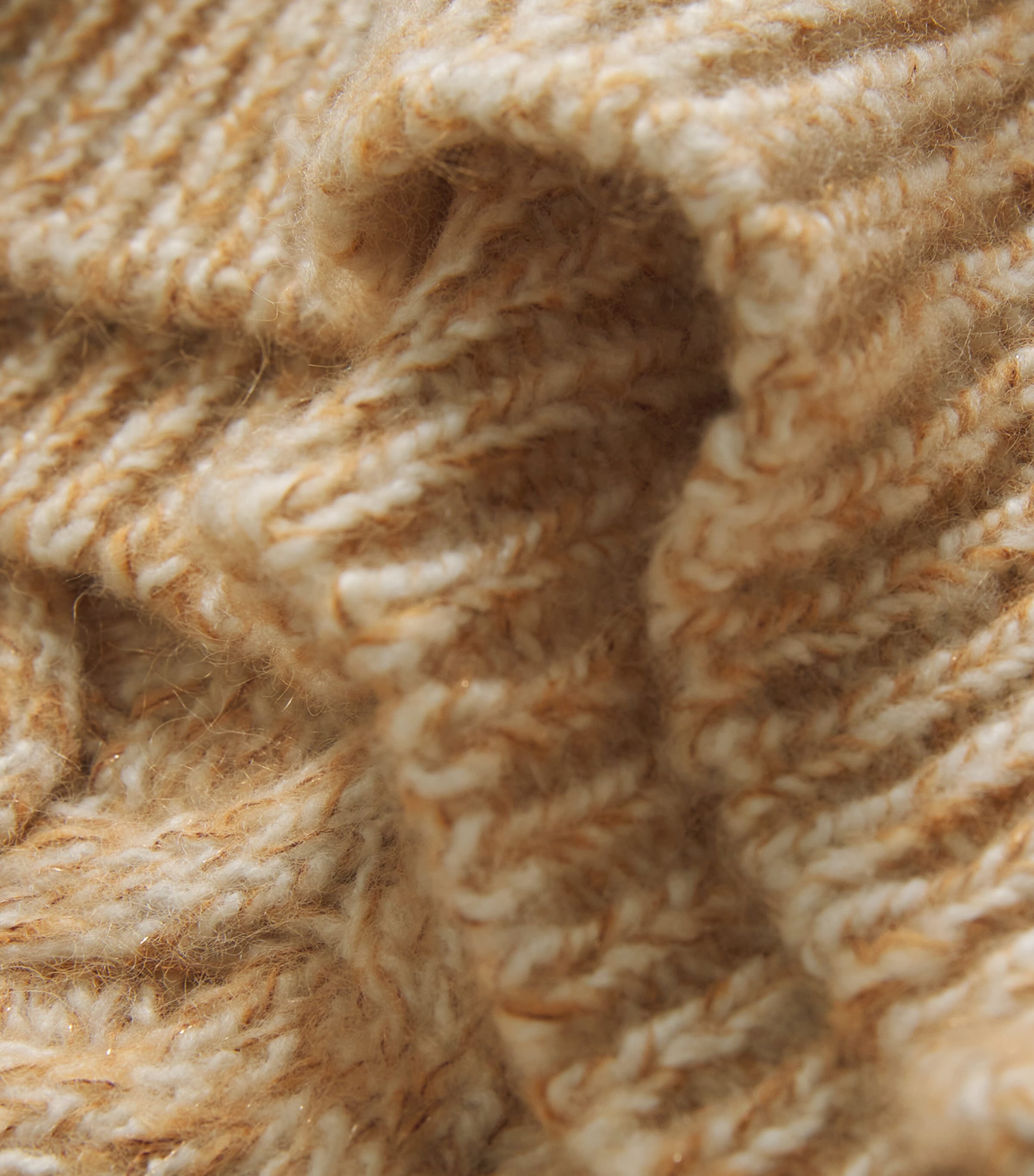 Wool-Blend Metallic Knitted Sweater VICUNA Image 5