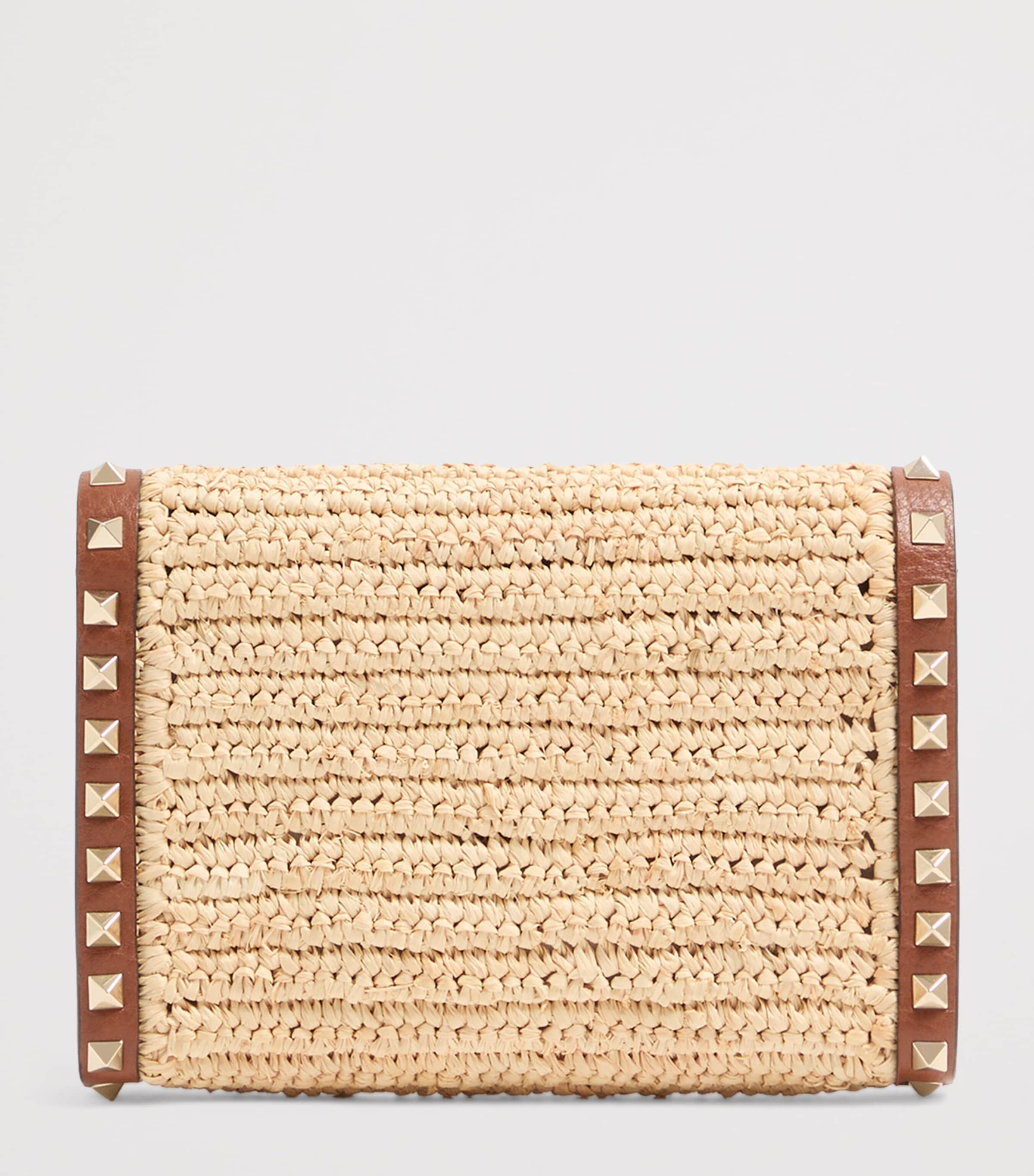 Valentino Garavani Mini Straw Rockstud Cross-Body Bag Image 5