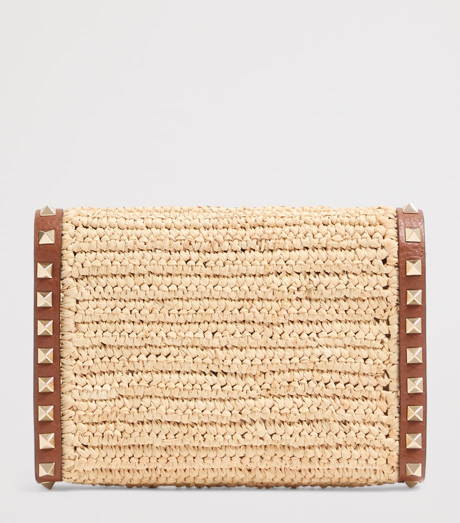 Valentino Garavani Mini Straw Rockstud Cross-Body Bag Image 5