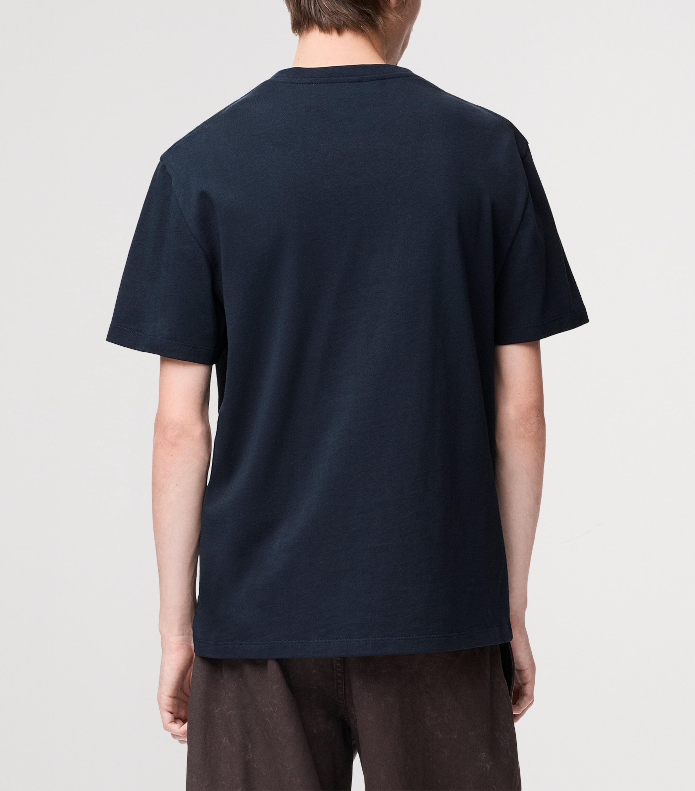 Cotton Pocket Logo T-Shirt DARK NAVY BLUE Image 4