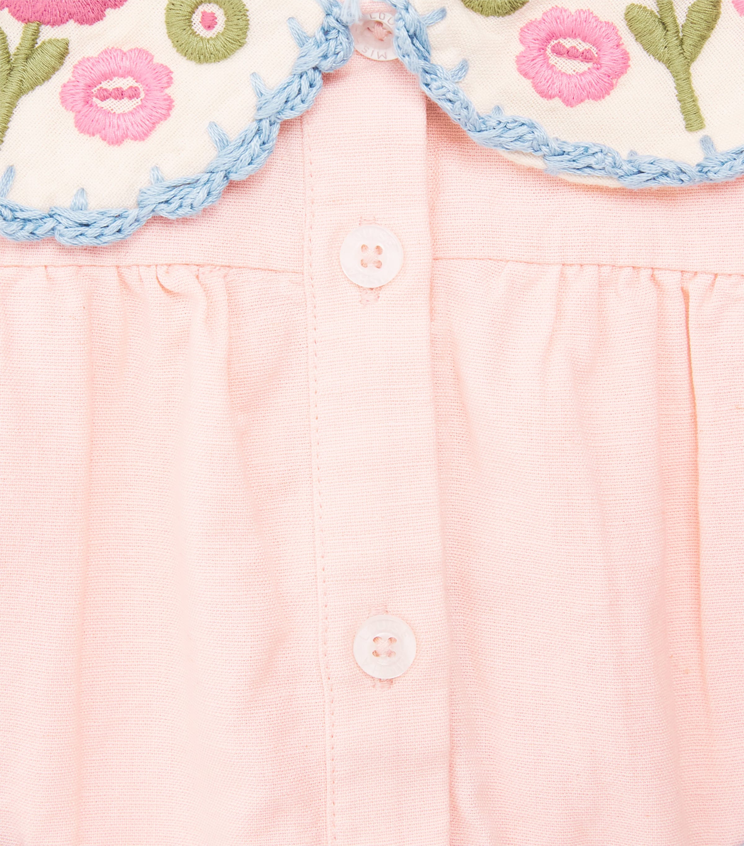 Louise Misha Cotton-Linen Ysee Dress (6-24 Months) Blush Image 3