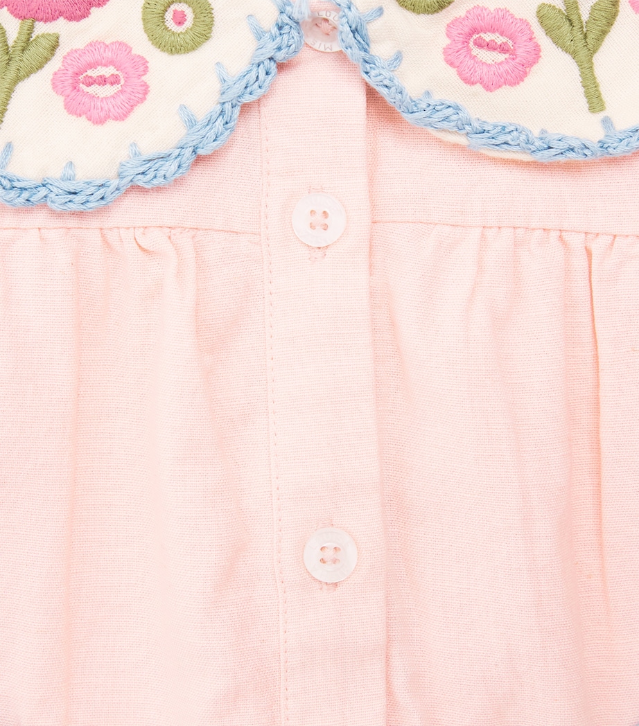 Louise Misha Cotton-Linen Ysee Dress (6-24 Months) Blush Image 3