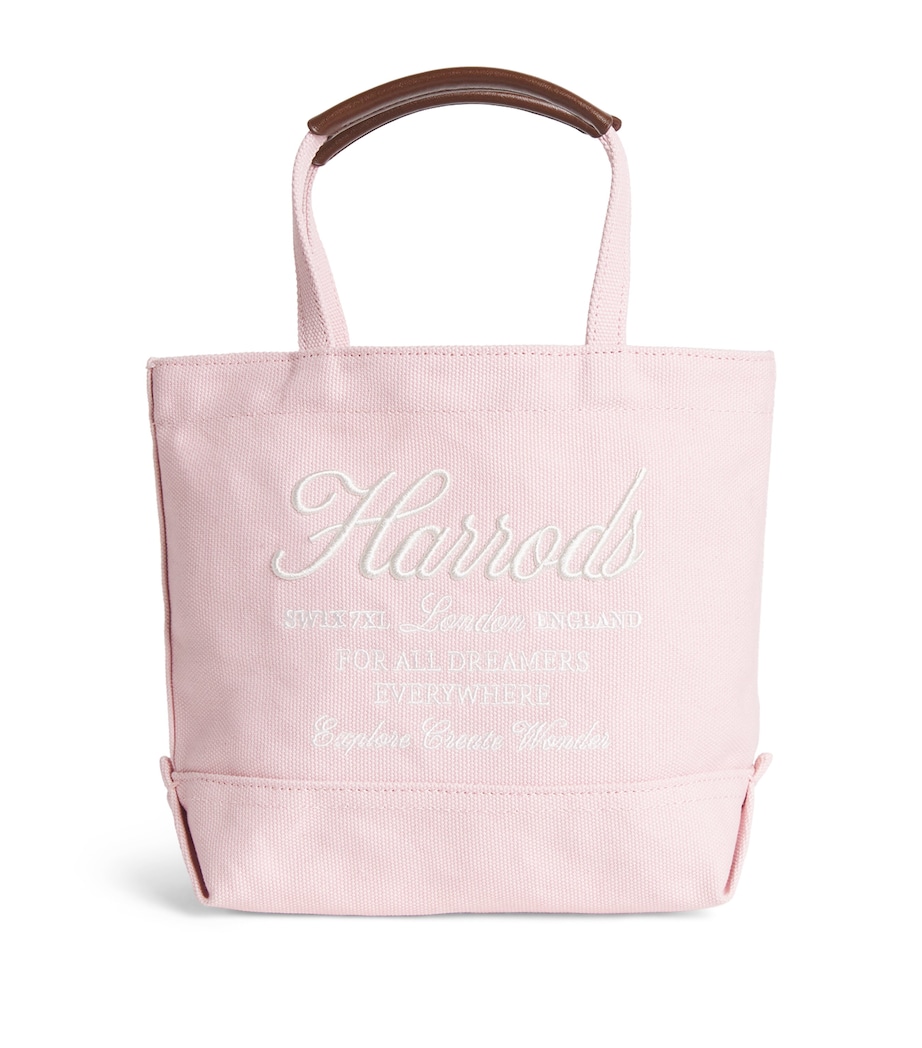 Small Embroidered Logo Tote Bag PINK Image 1