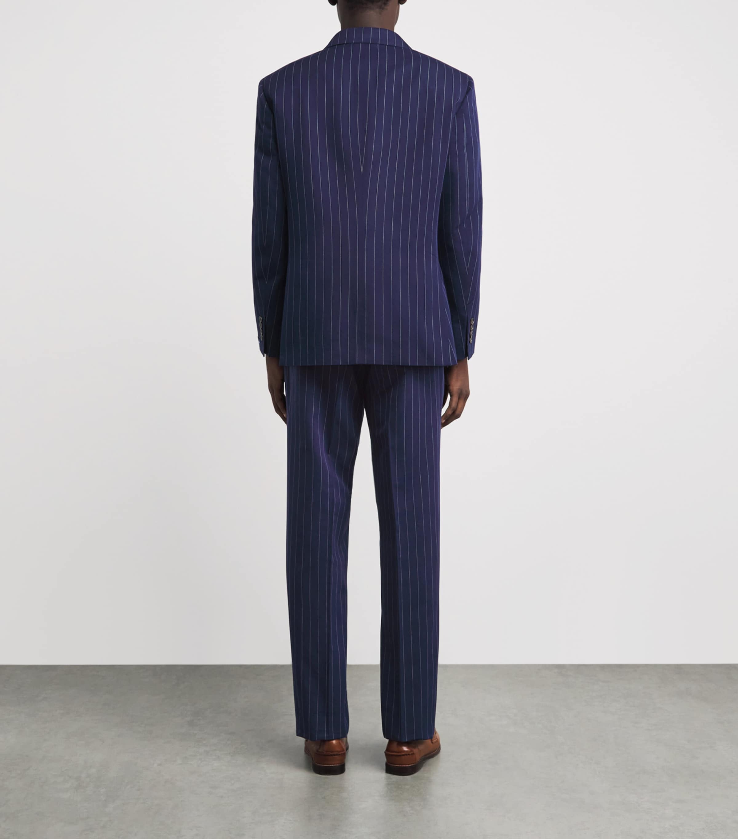 Polo Ralph Lauren Mens Linen 2-Piece Suit Navy/cream Image 5