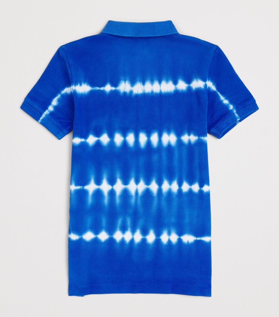 Ralph Lauren Kids Cotton Tie-Dye Polo Shirt (7-14 Years) Royal Blue Image 2