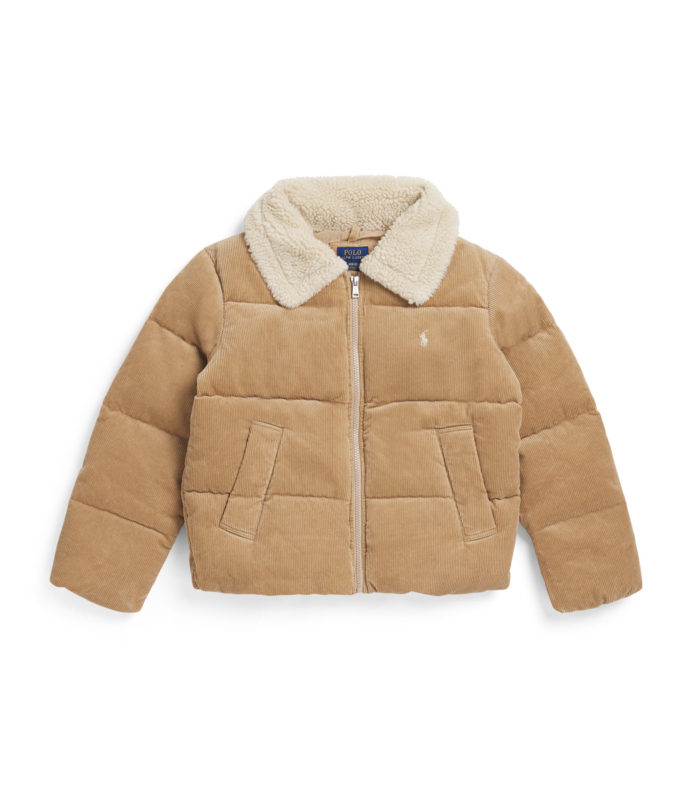 Ralph Lauren Kids' Cotton Corduroy Bomber Jacket In Brown