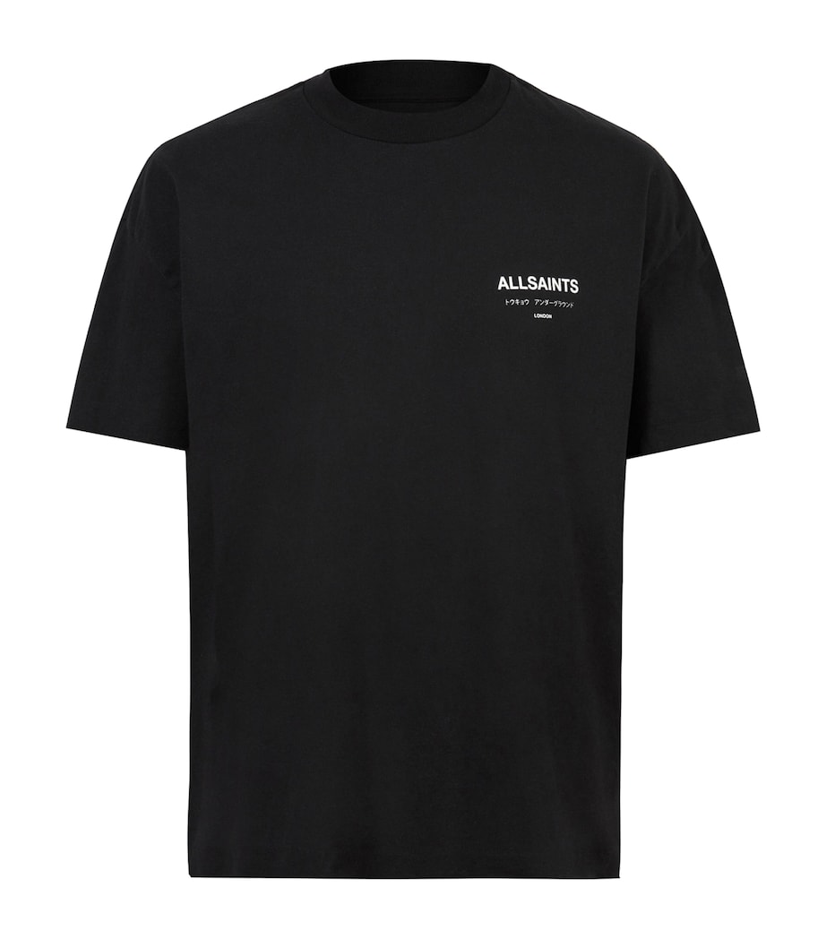 Underground Print T-Shirt JET BLACK Image 1