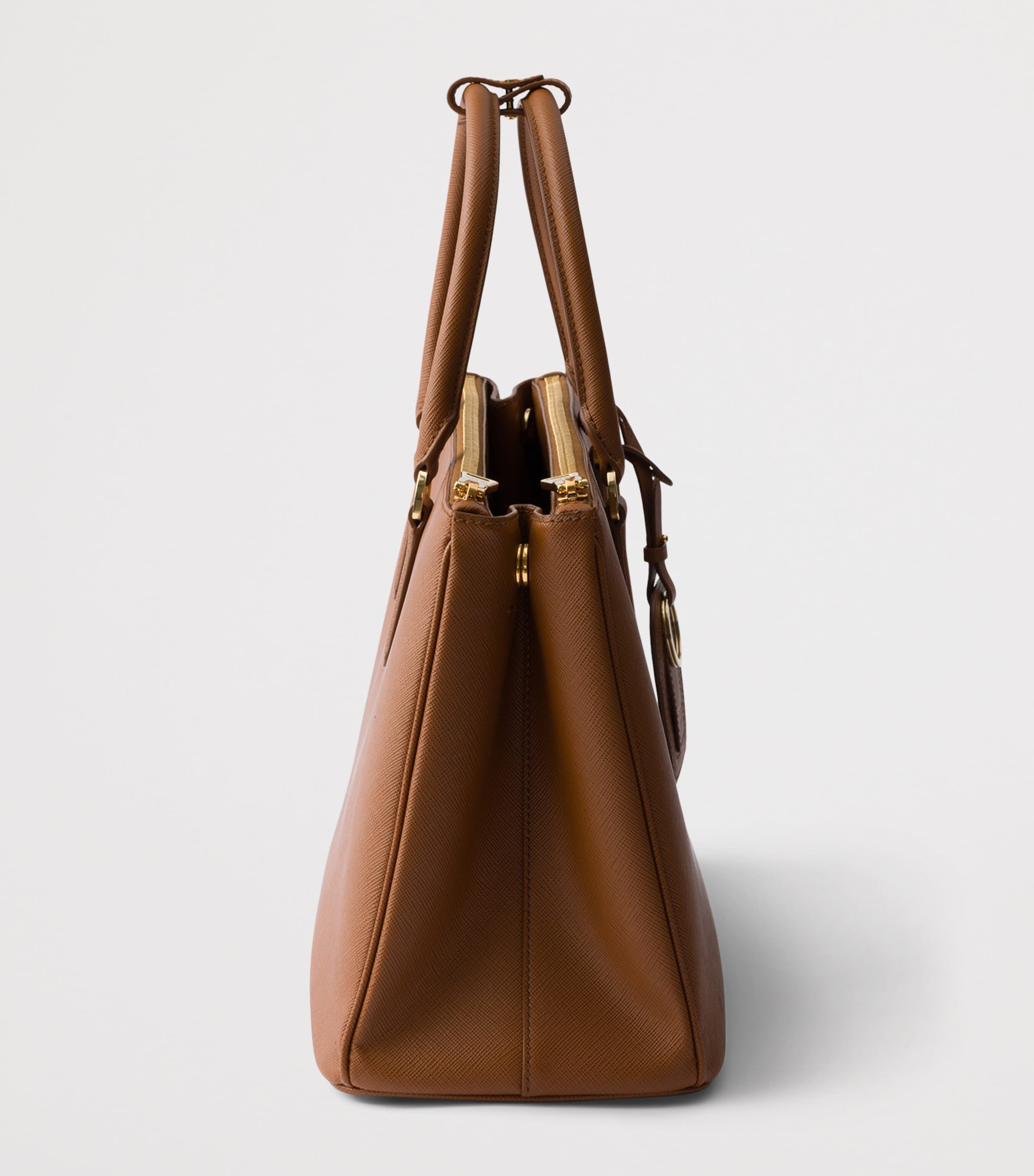 Prada Large Saffiano Leather Galleria Top-Handle Bag Brown Image 6