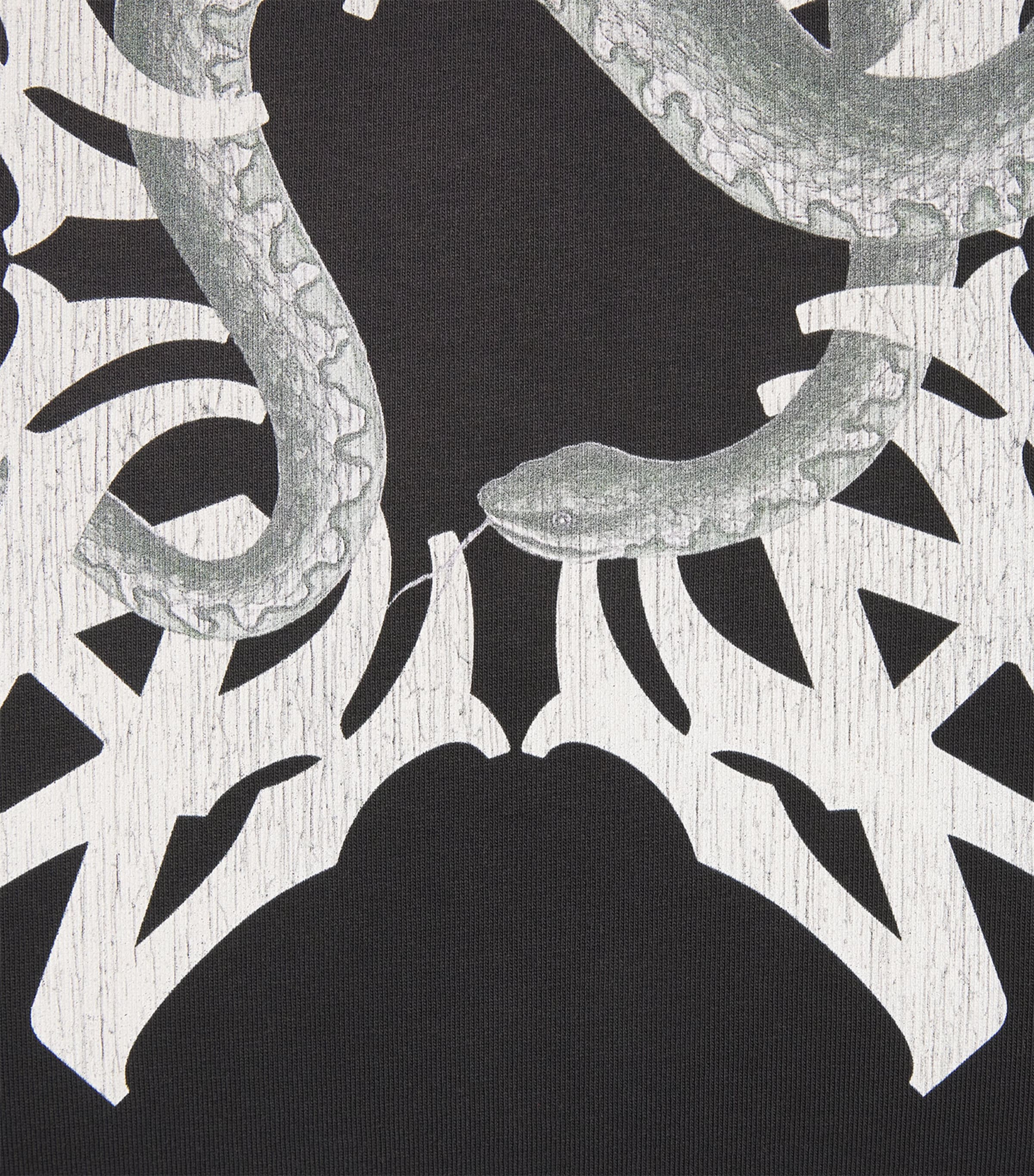 AMIRI Mens Cotton Quad Snake T-Shirt Black Image 6