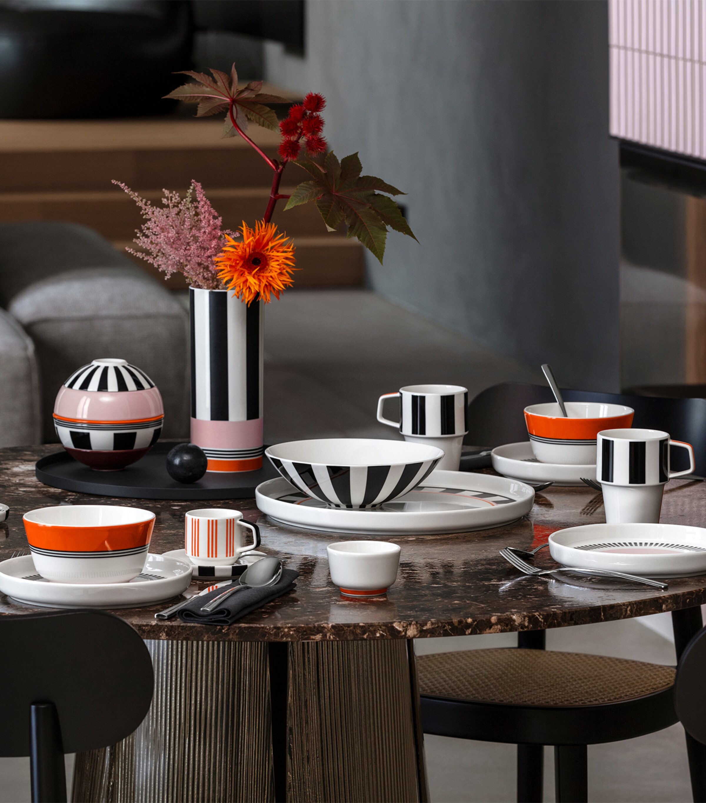 Porcelain Memphis Dessert Plate (21cm) WHITE Image 4