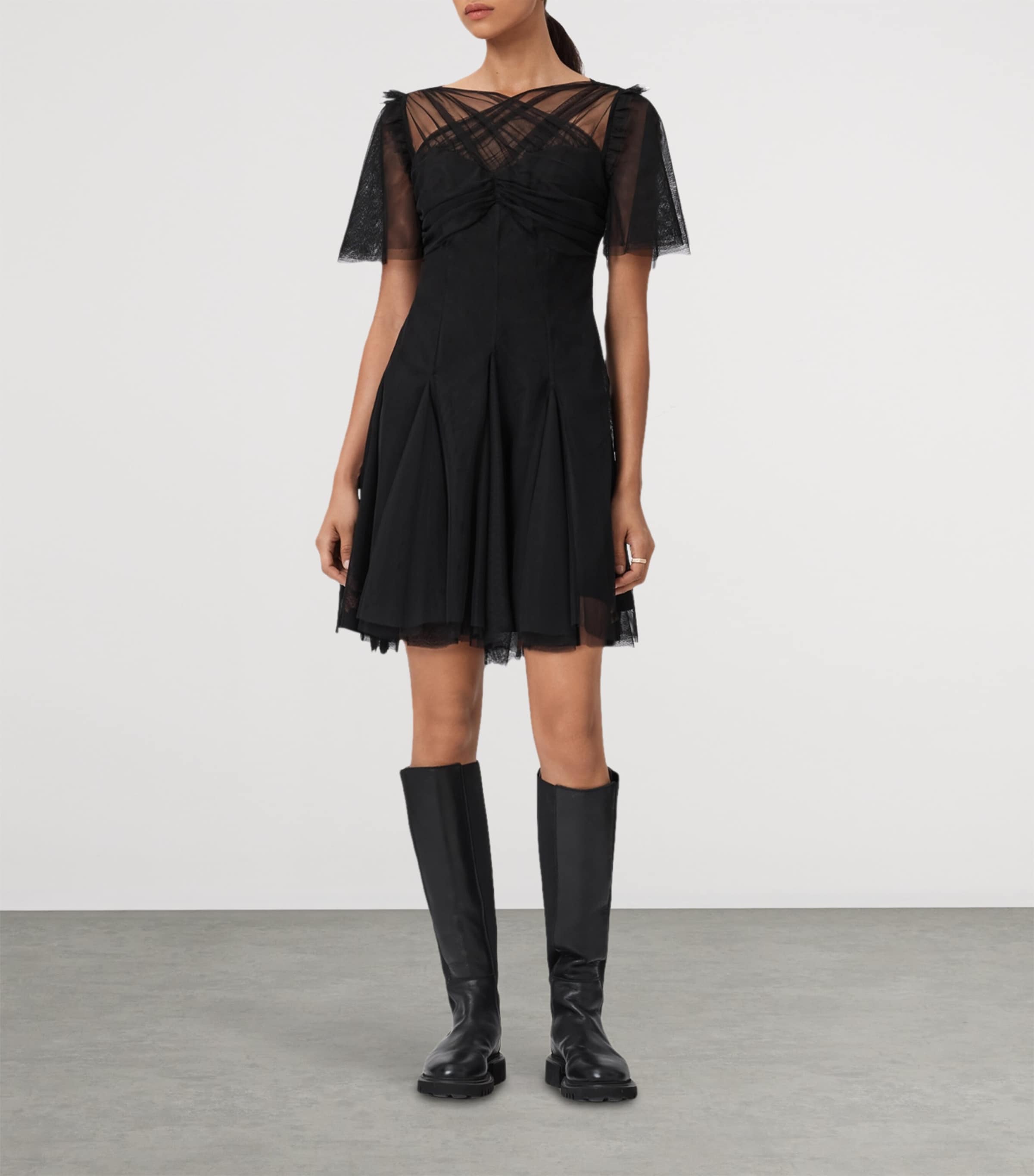 Layered Madi Mini Dress BLACK Image 2