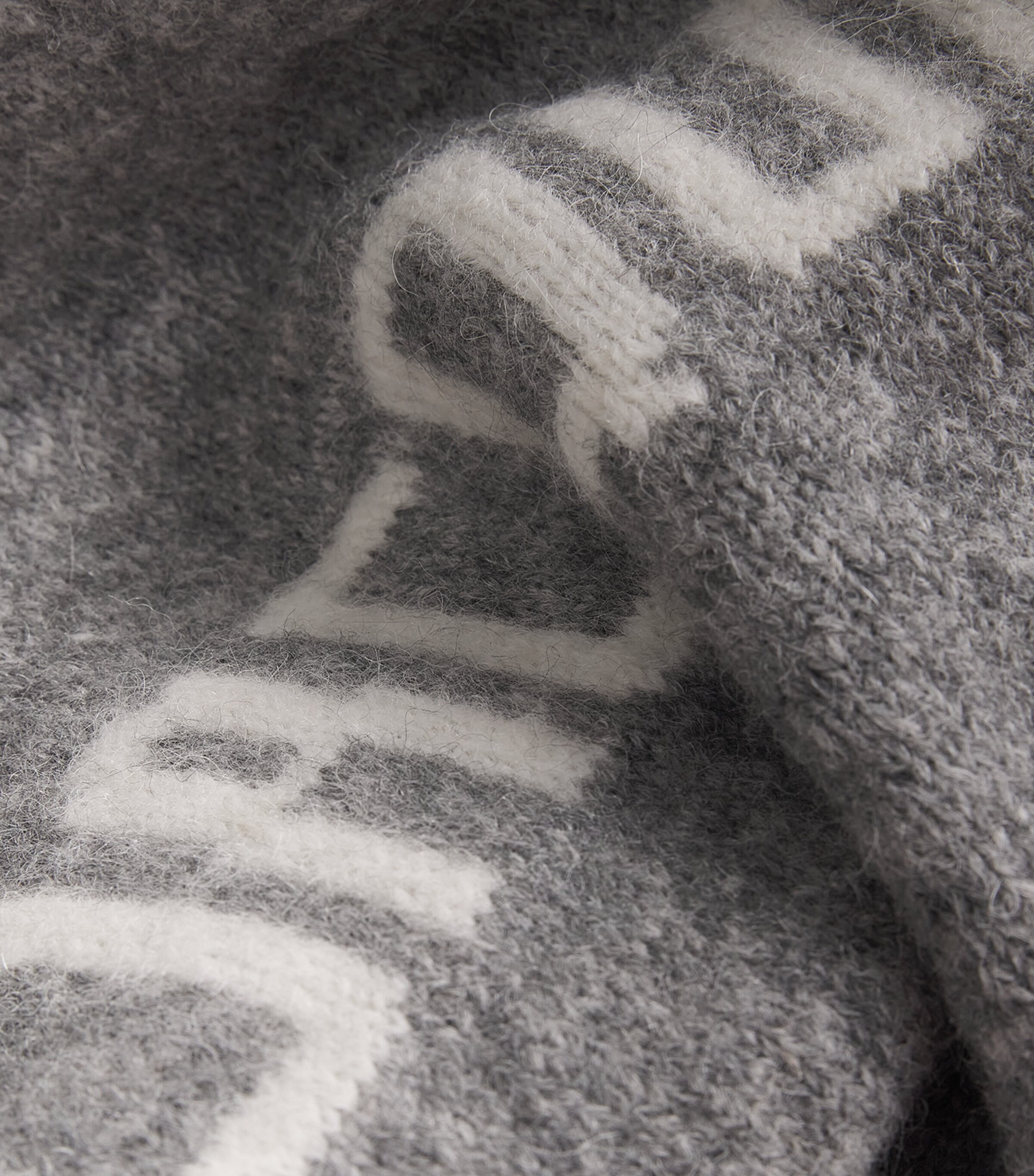 Jacquemus Womens Alpaca Wool-Blend Logo Sweater Grey Image 5