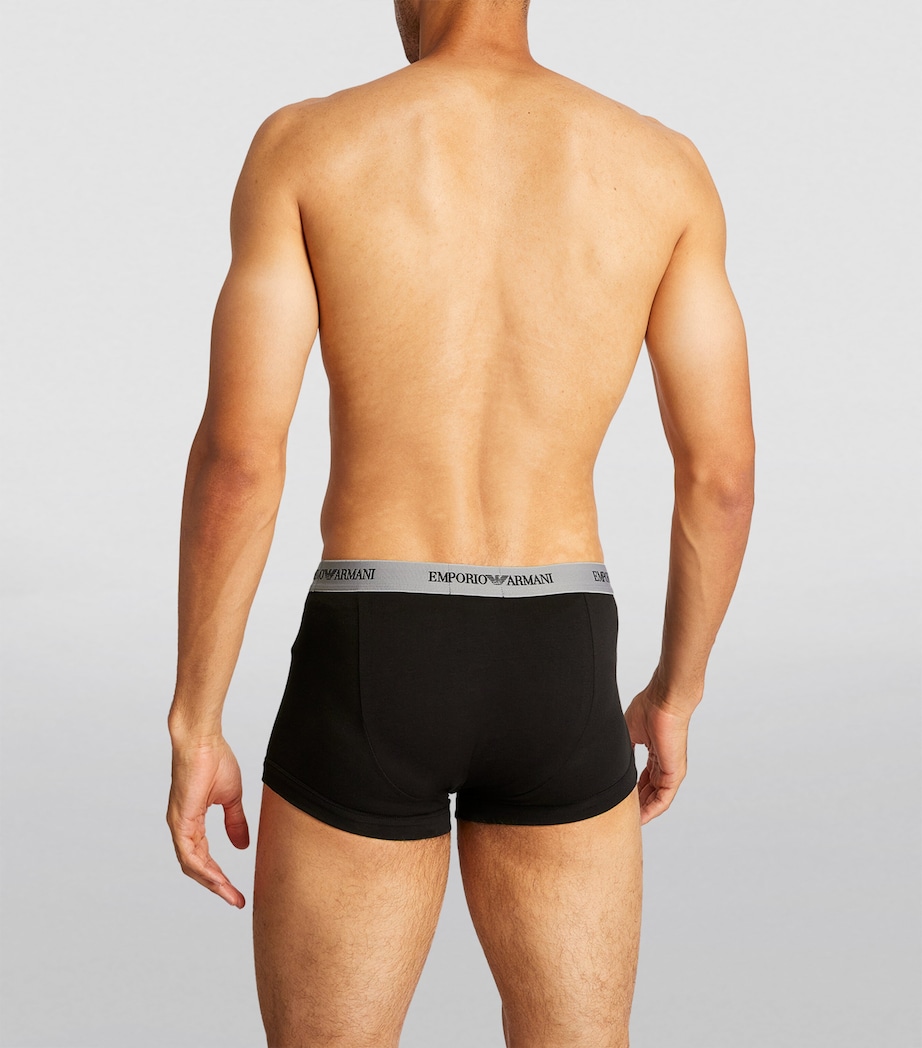 Stretch-Cotton Trunks (Pack of 3) 00120 - BLK Image 3