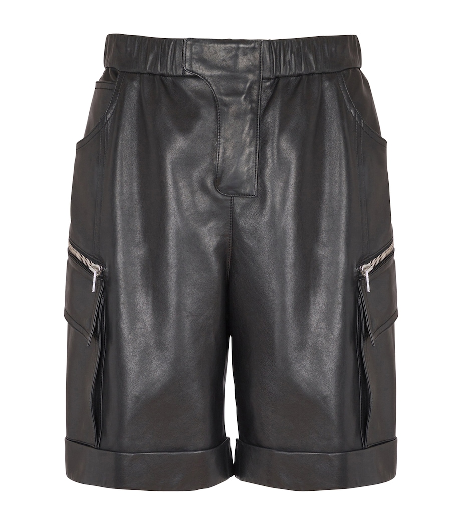 Lambskin Cargo Shorts 0PA NOIR Image 1