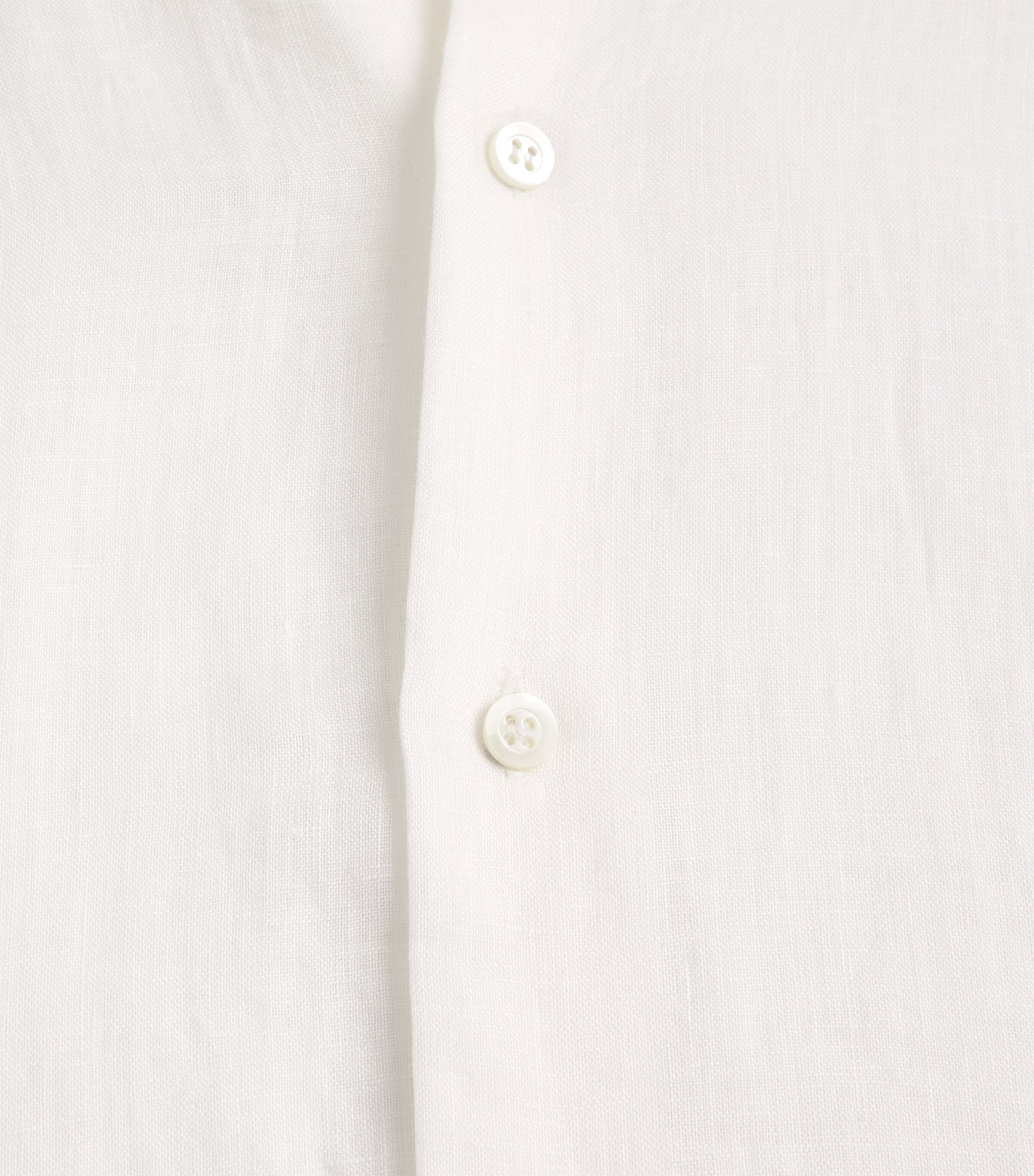 Eskandar Womens Linen Stand-Collar A-Line Shirt White Image 6