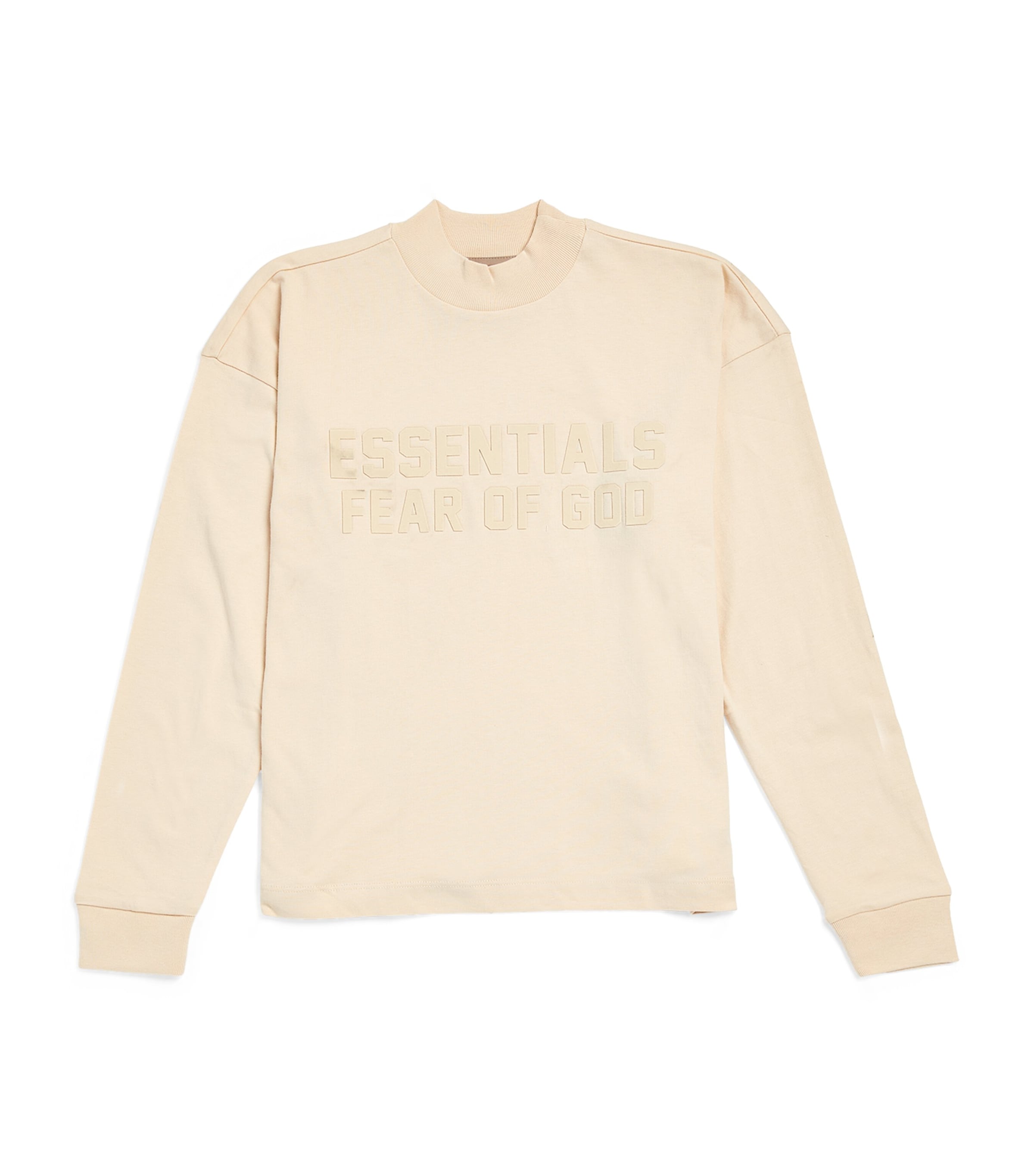 Essentials Kids' Cotton Logo T-shirt In Beige