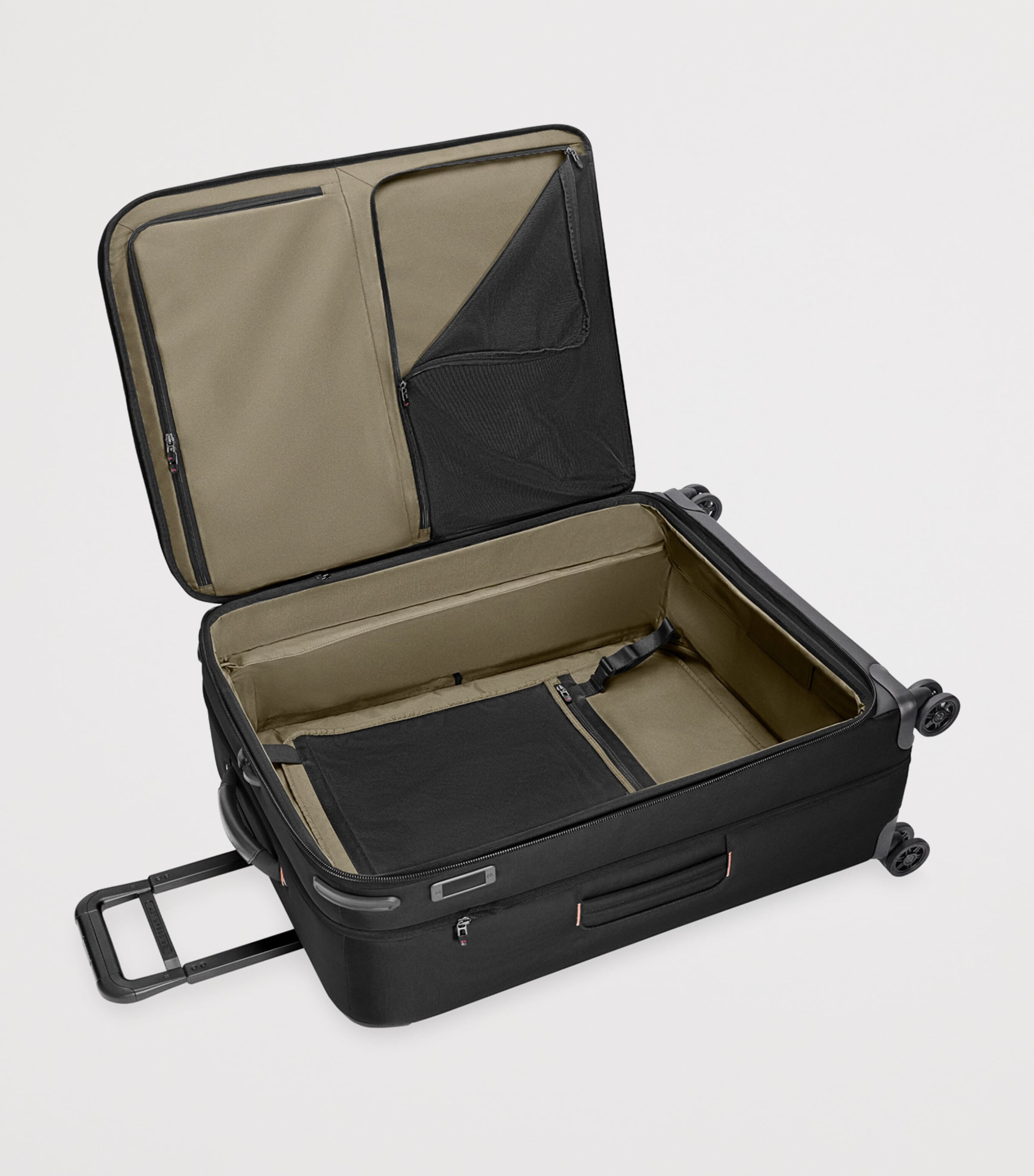 Large ZDX Expandable Spinner Suitcase (74cm) BLACK Image 2