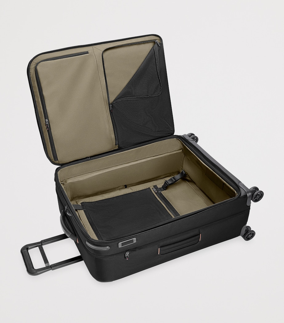 Large ZDX Expandable Spinner Suitcase (74cm) BLACK Image 2