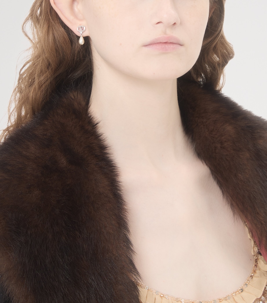 Crystal-Embellished Ovalette Earrings DFF Image 4