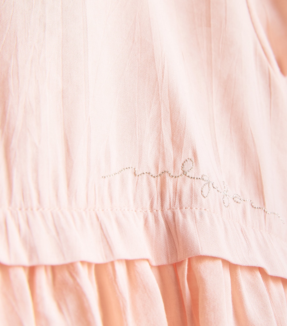 Il Gufo Tiered Dress (2-6 Years) Smoothie Pink Image 3