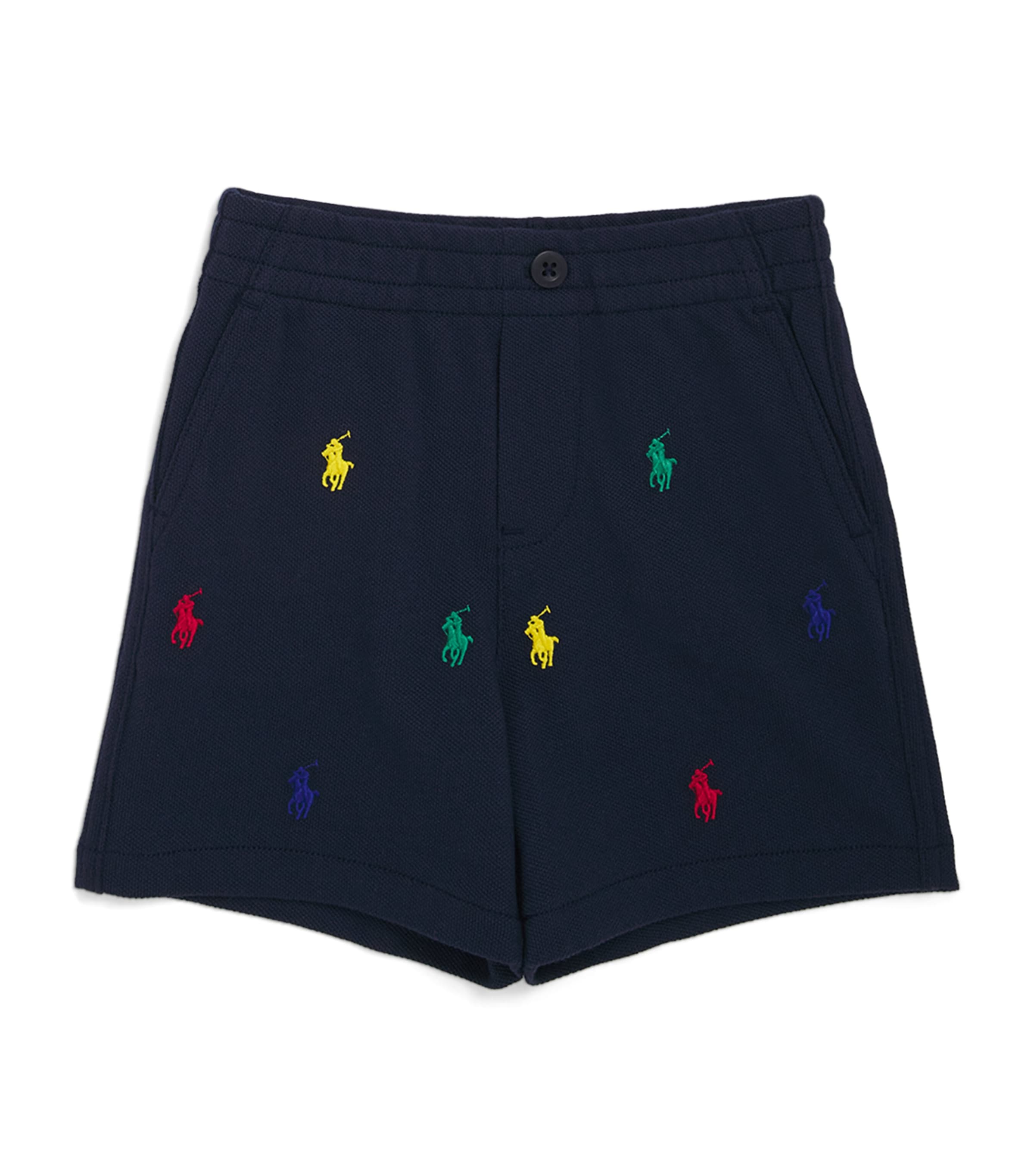 Shop Ralph Lauren Cotton Polo Pony Shorts In Navy