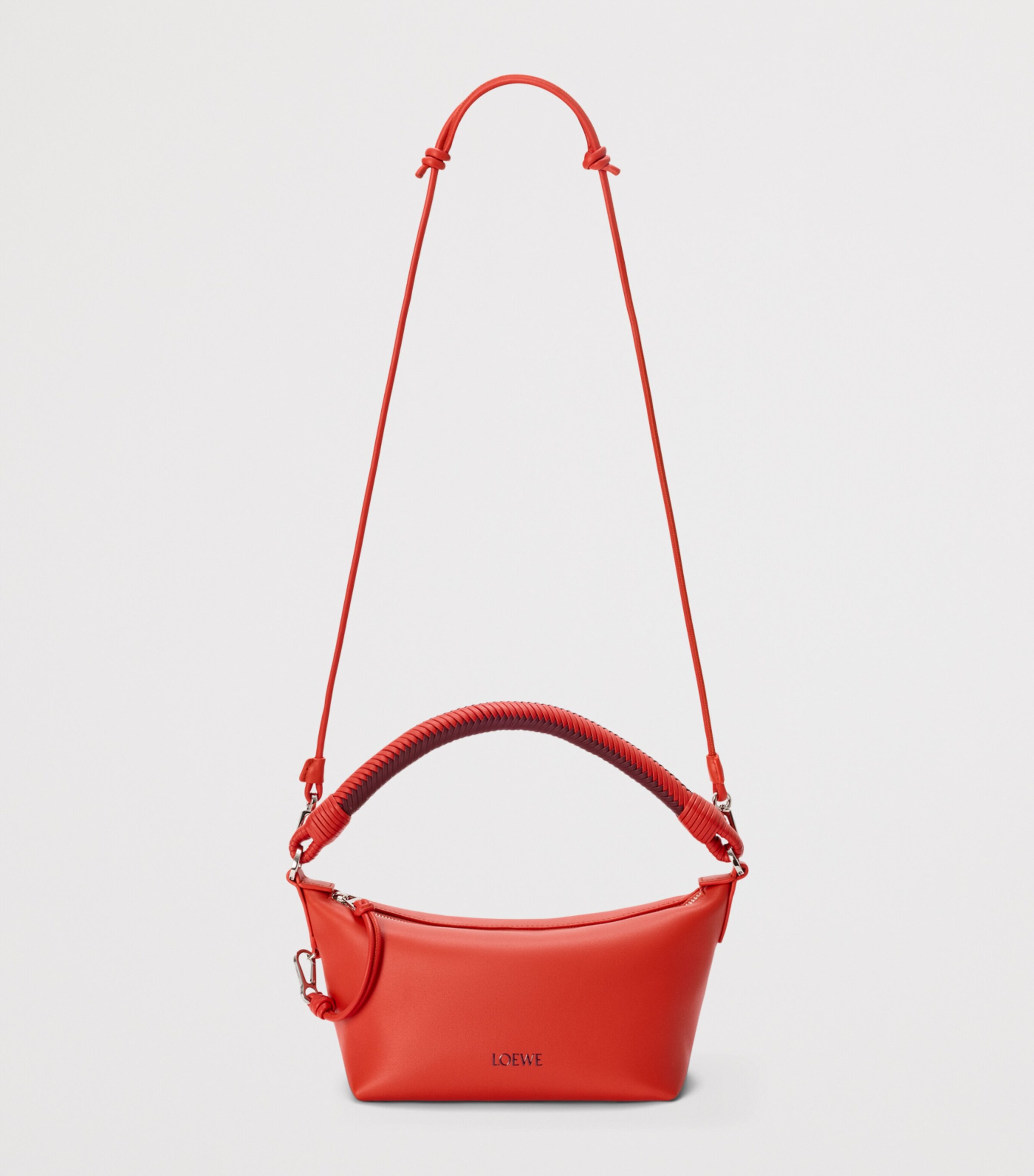 LOEWE Lambskin Cala Top-Handle Bag Sunrise Orange/pink Image 8