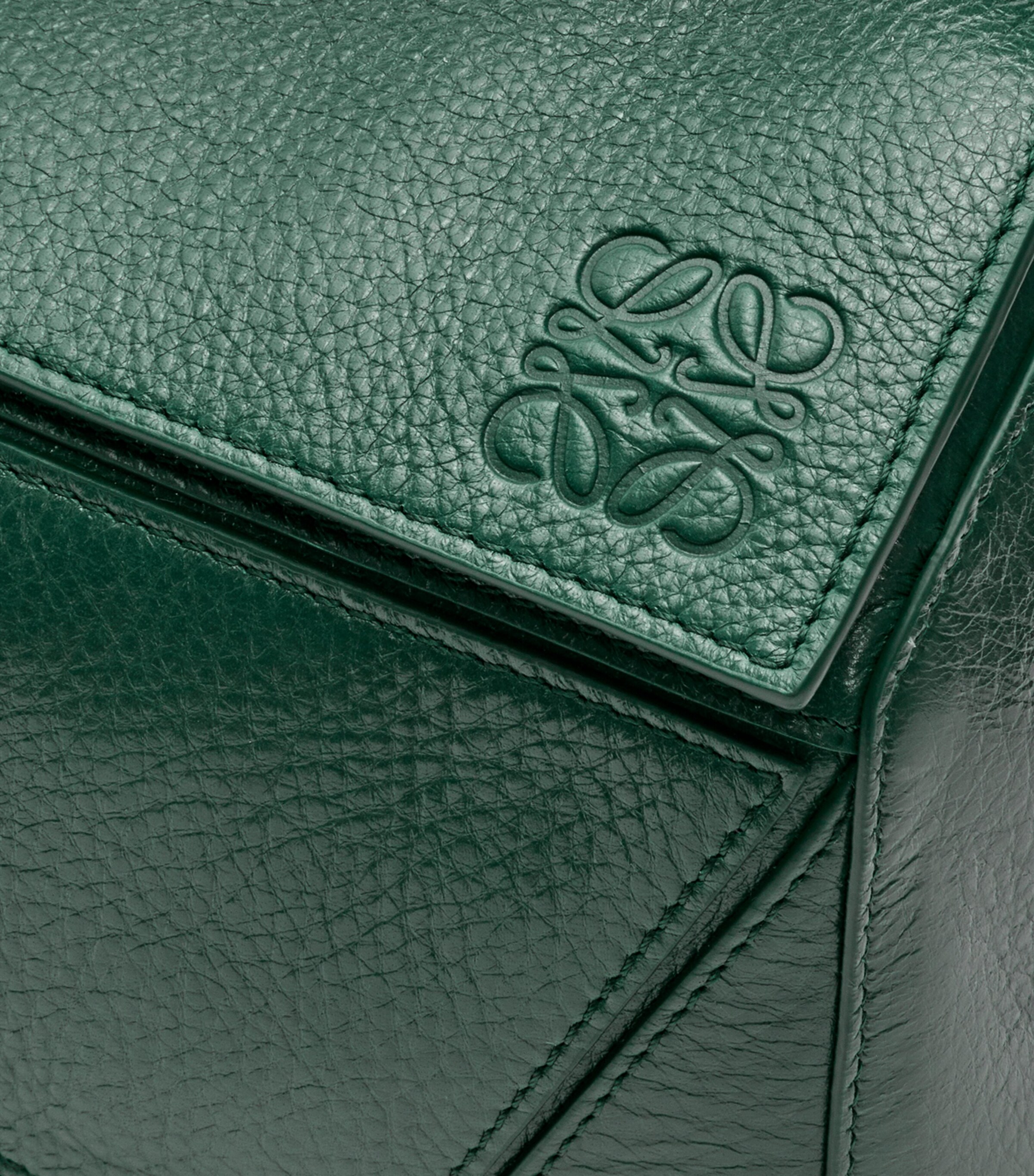 LOEWE Green Large Leather Puzzle Top-Handle Bag | Harrods CA