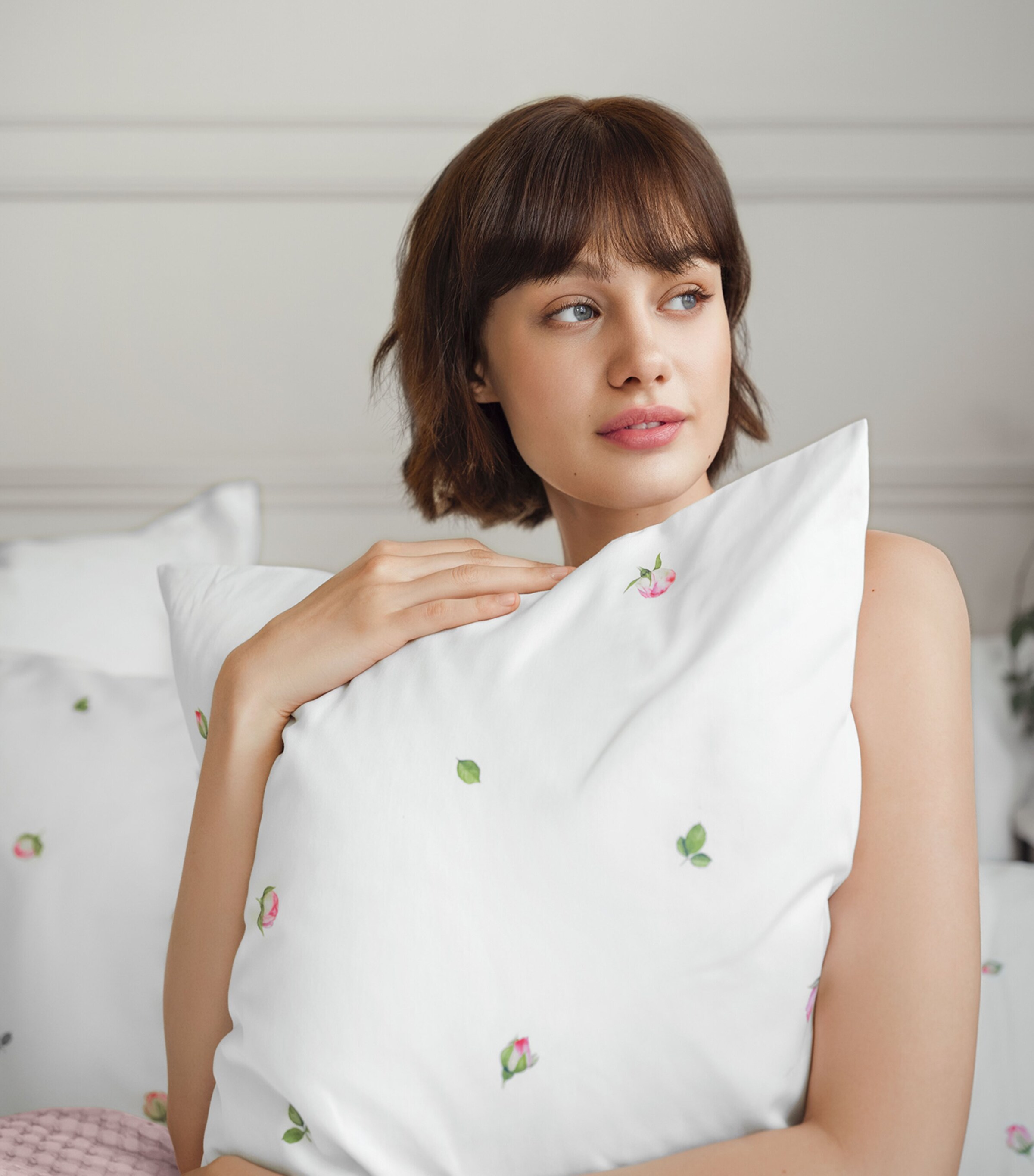 Schlossberg Floral Jeunesse-Noblesse Oxford Pillowcase (50cm x 75cm) Blanc Image 2
