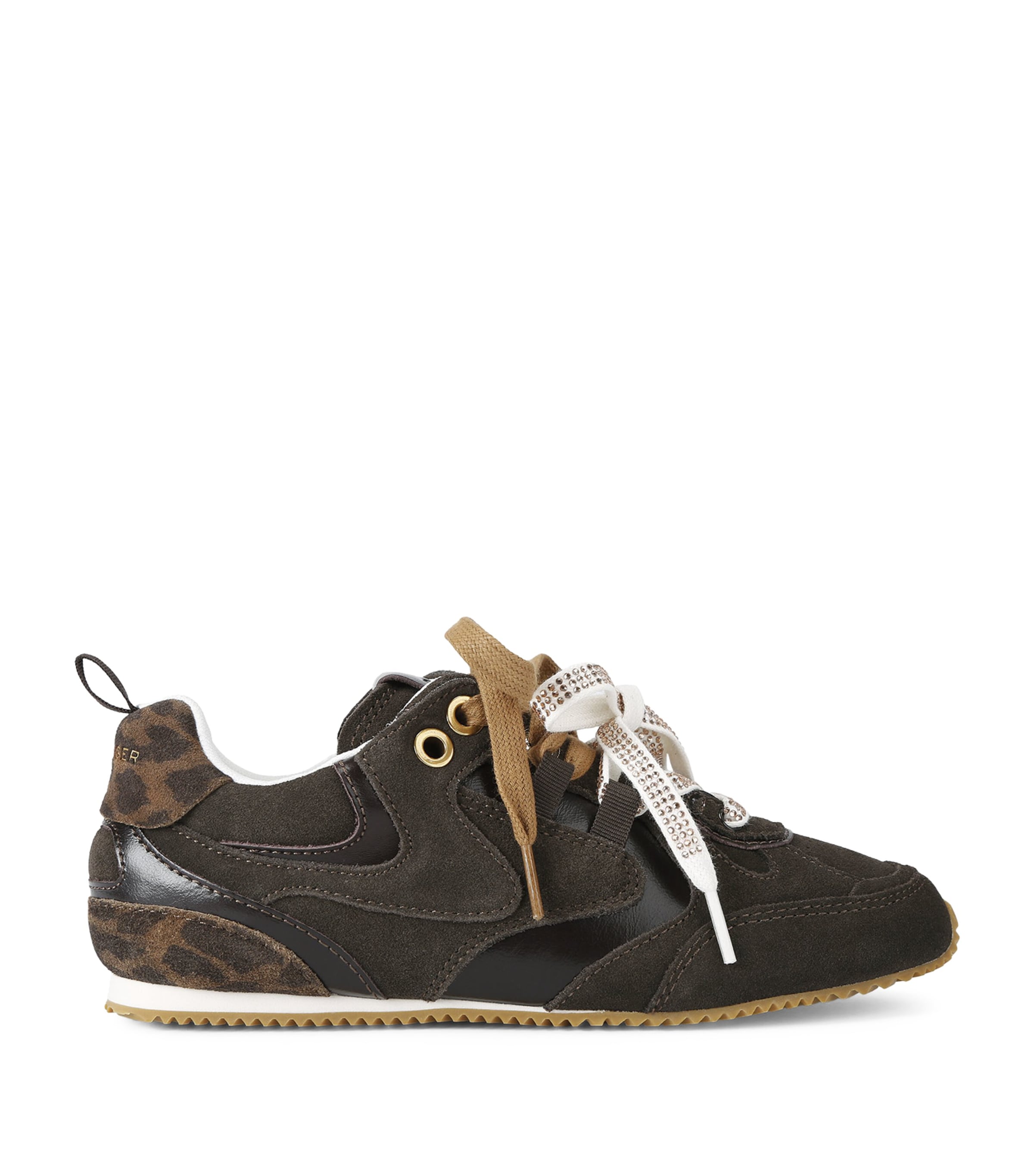 Kurt Geiger London Suede Slim Runner Sneakers Brown/oth Image 1