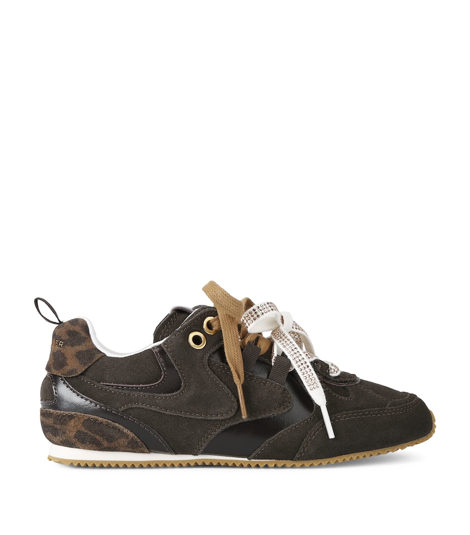Kurt Geiger London Suede Slim Runner Sneakers Brown/oth Image 1