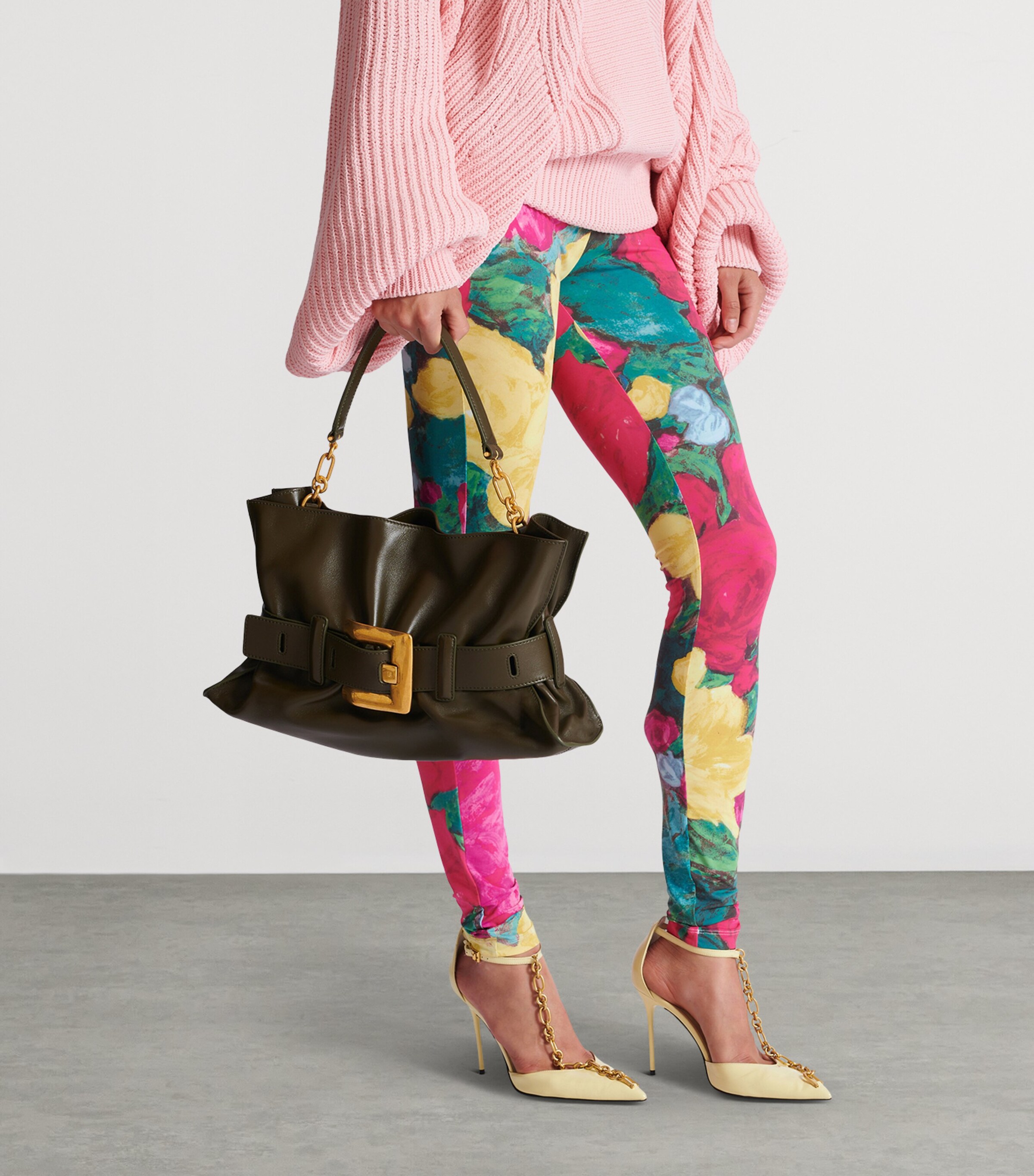 Medium Leather Anthem Shoulder Bag 7DT JUNGLE Image 6