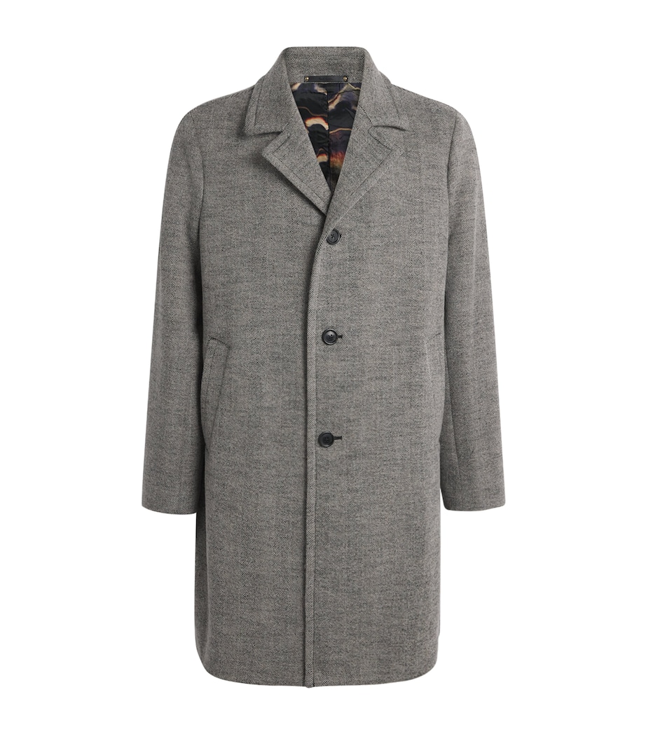 Wool-Cotton Overcoat 72_GREY MELANGE Image 1