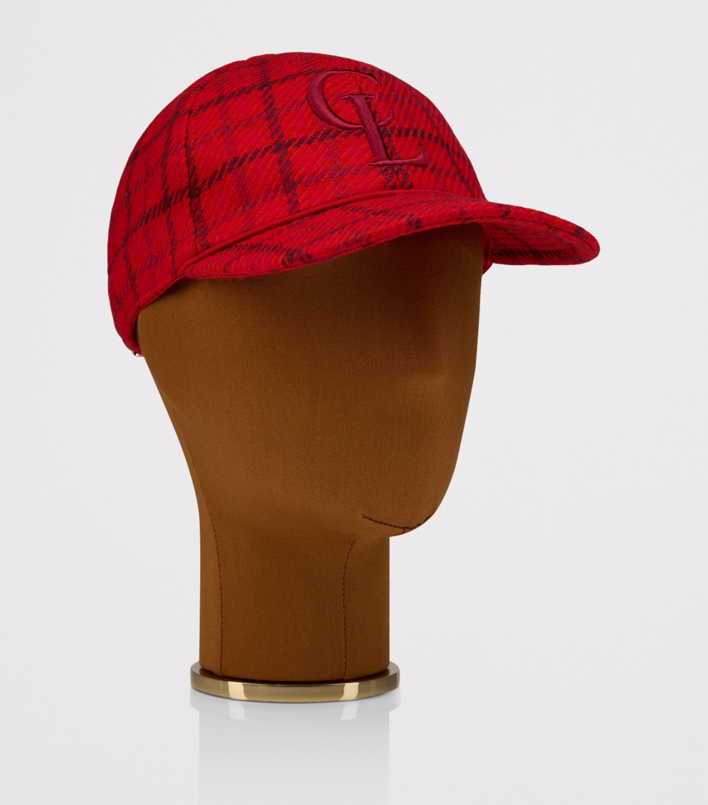 Christian Louboutin Neocl Check Print Baseball Cap Image 2