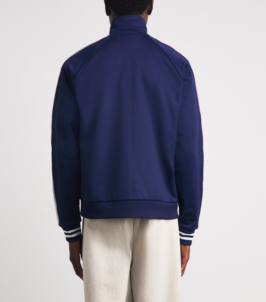 Fred Perry Mens Embroidered Taped Track Jacket Twilight Na Image 5