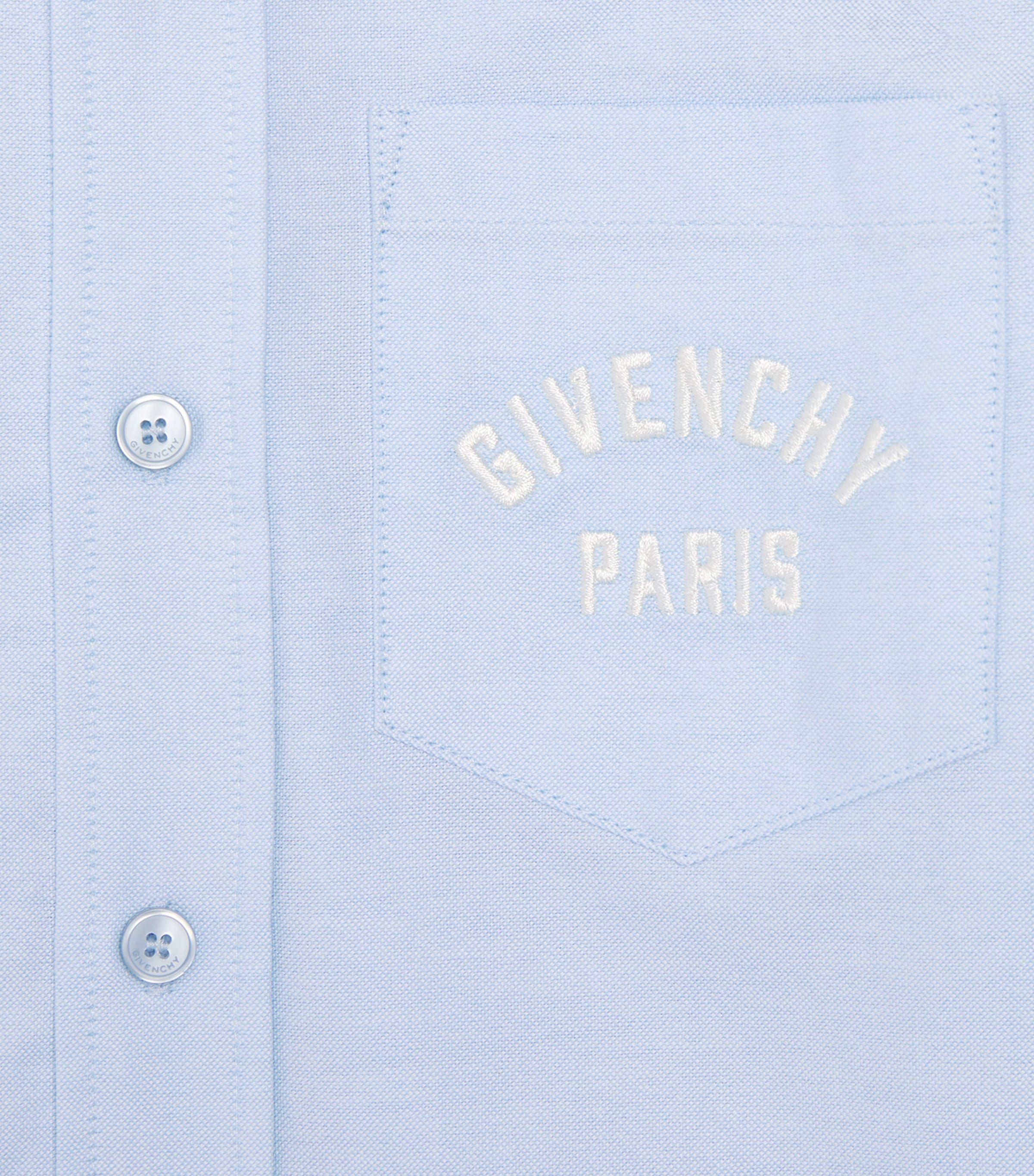 Givenchy Kids Cotton Logo Shirt (4-12+ Years) Blue Image 3